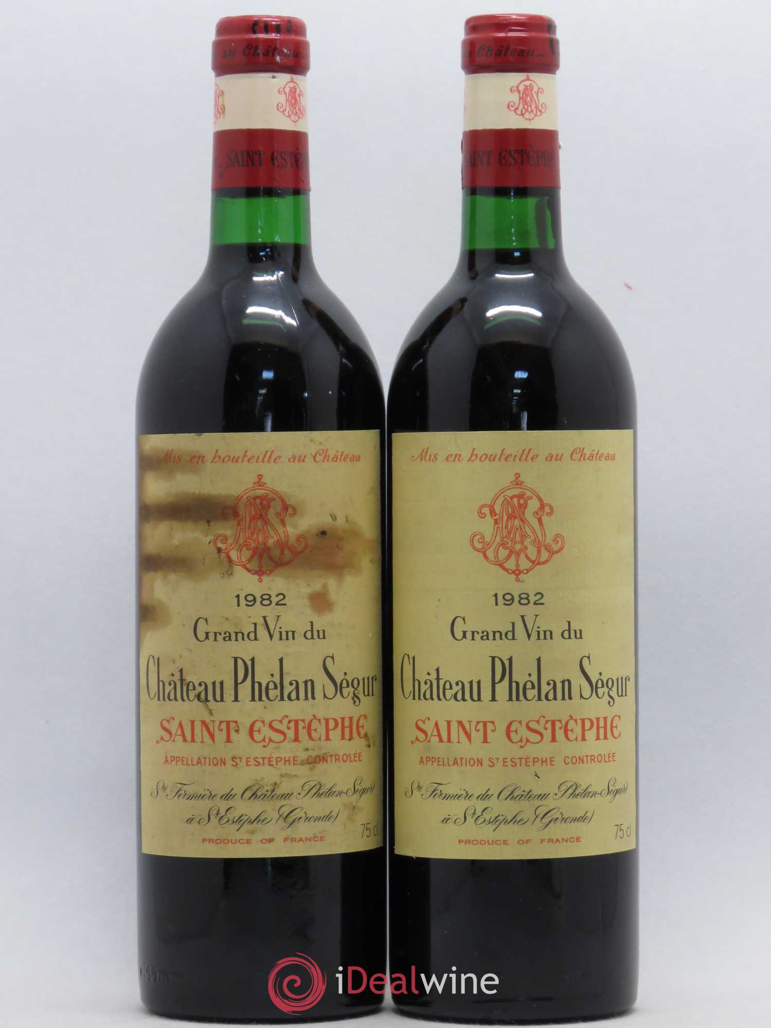 Château Phélan Ségur 1982 - Lot de 2 bouteilles - 0