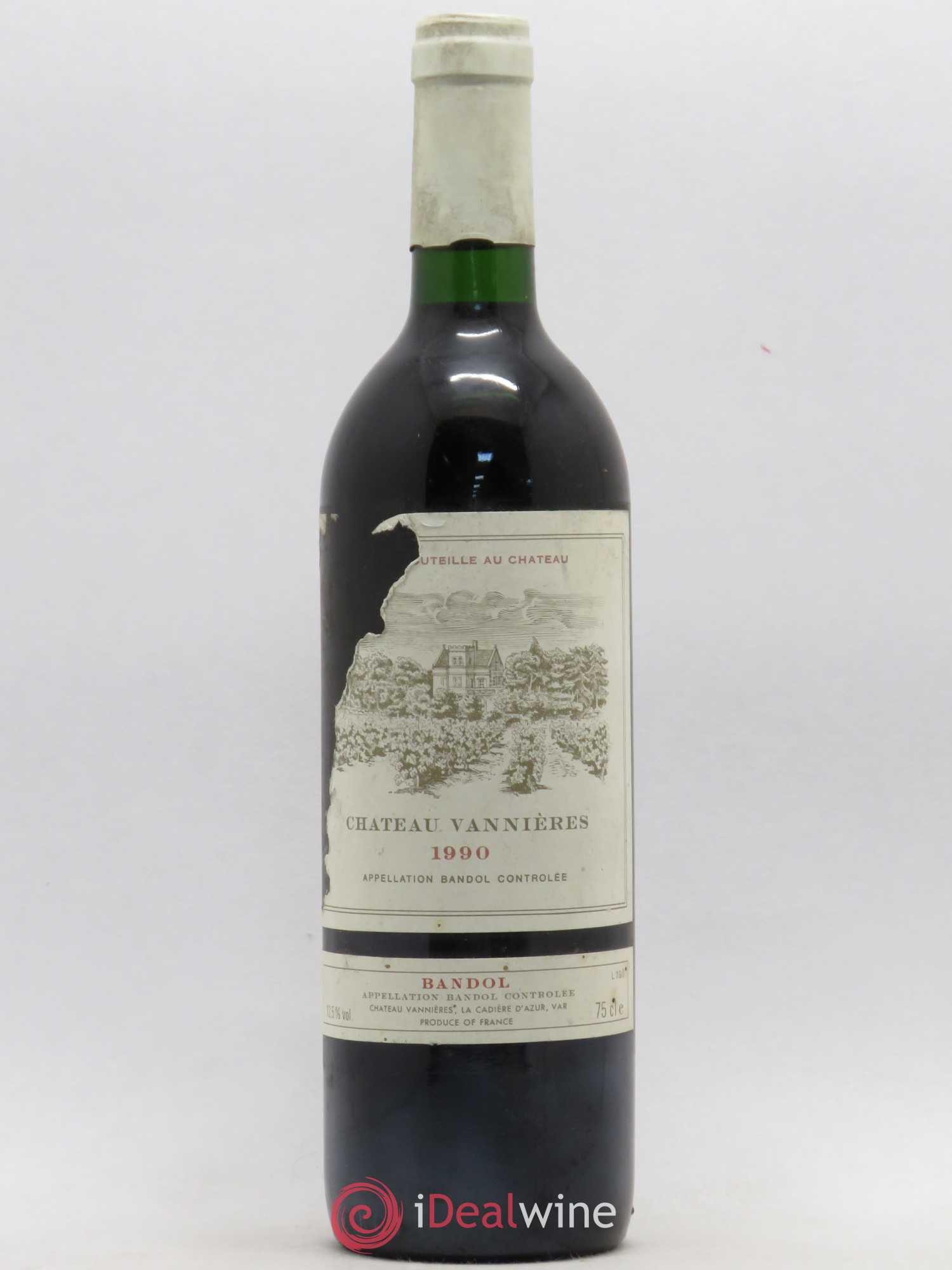 Bandol Château Vannières Éric et Charles-Éric Boisseaux 1990 - Lot de 1 bouteille - 0