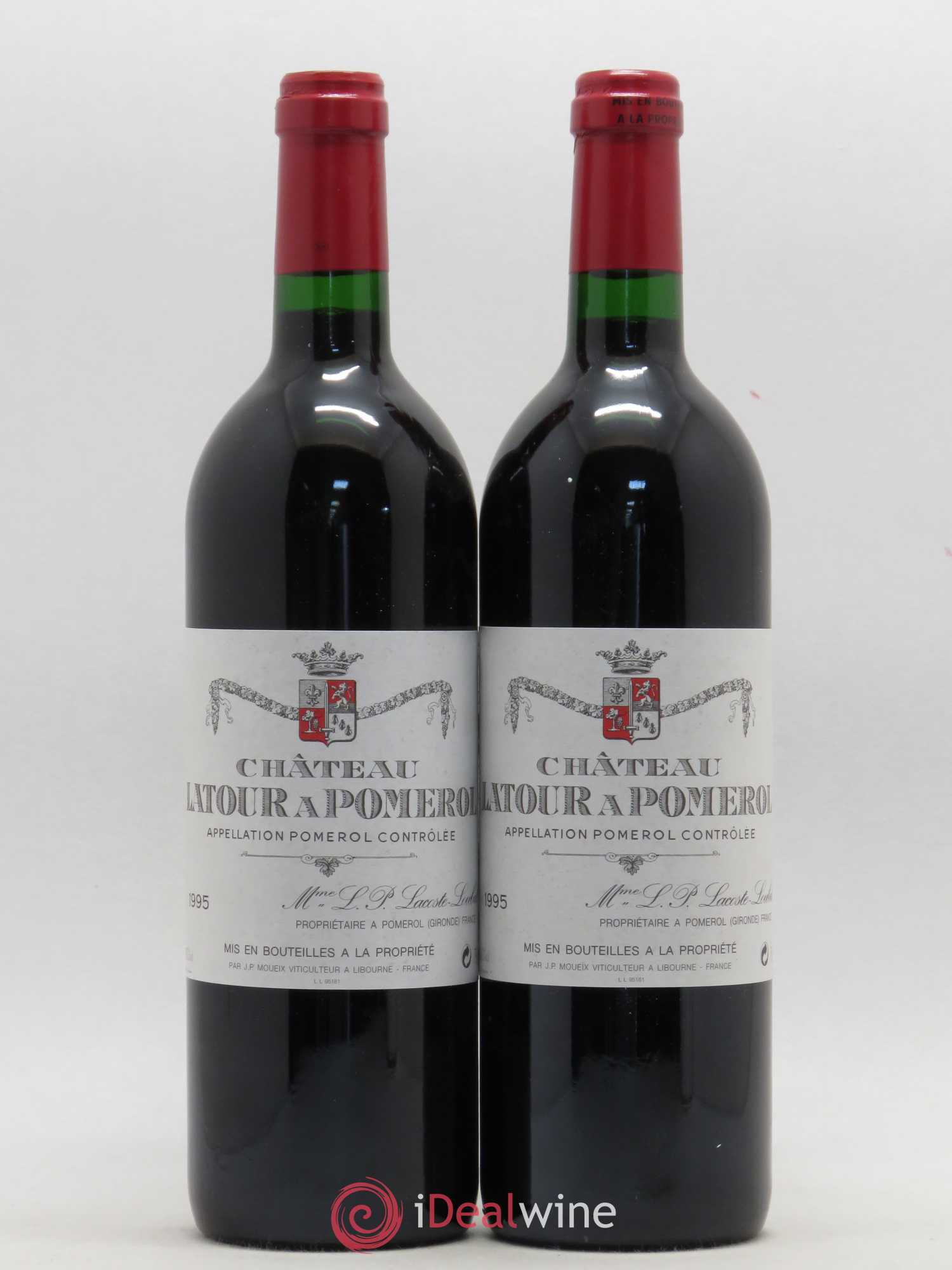 Château Latour à Pomerol 1995 - Lot de 2 bouteilles - 0