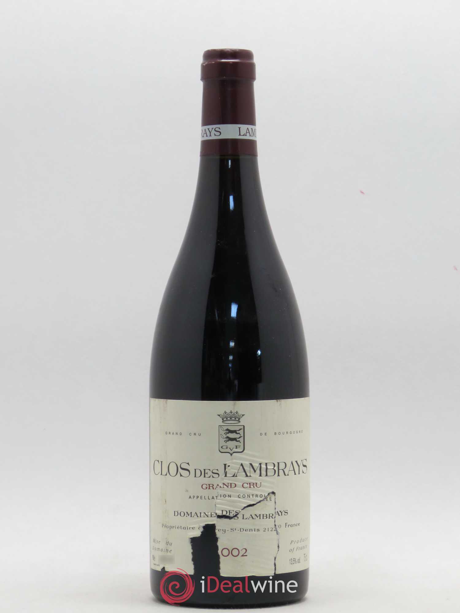 Clos des Lambrays Grand Cru Domaine des Lambrays 2002 - Lot de 1 bouteille - 0