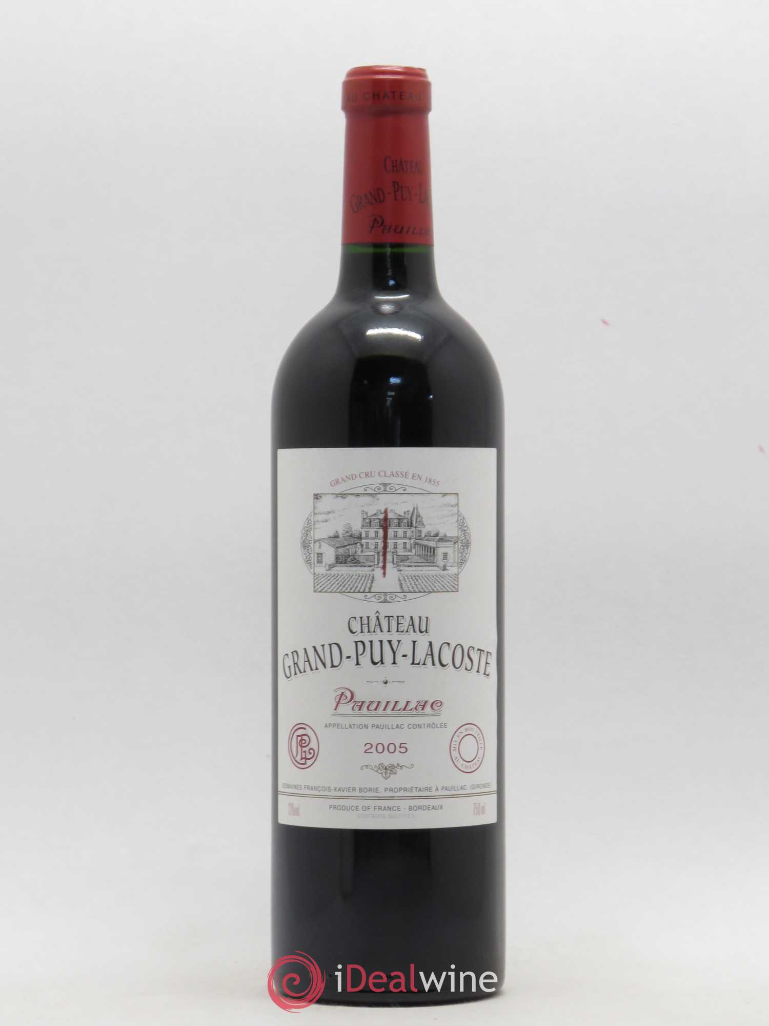 Château Grand Puy Lacoste 5ème Grand Cru Classé 2005 - Lot de 1 bouteille - 0