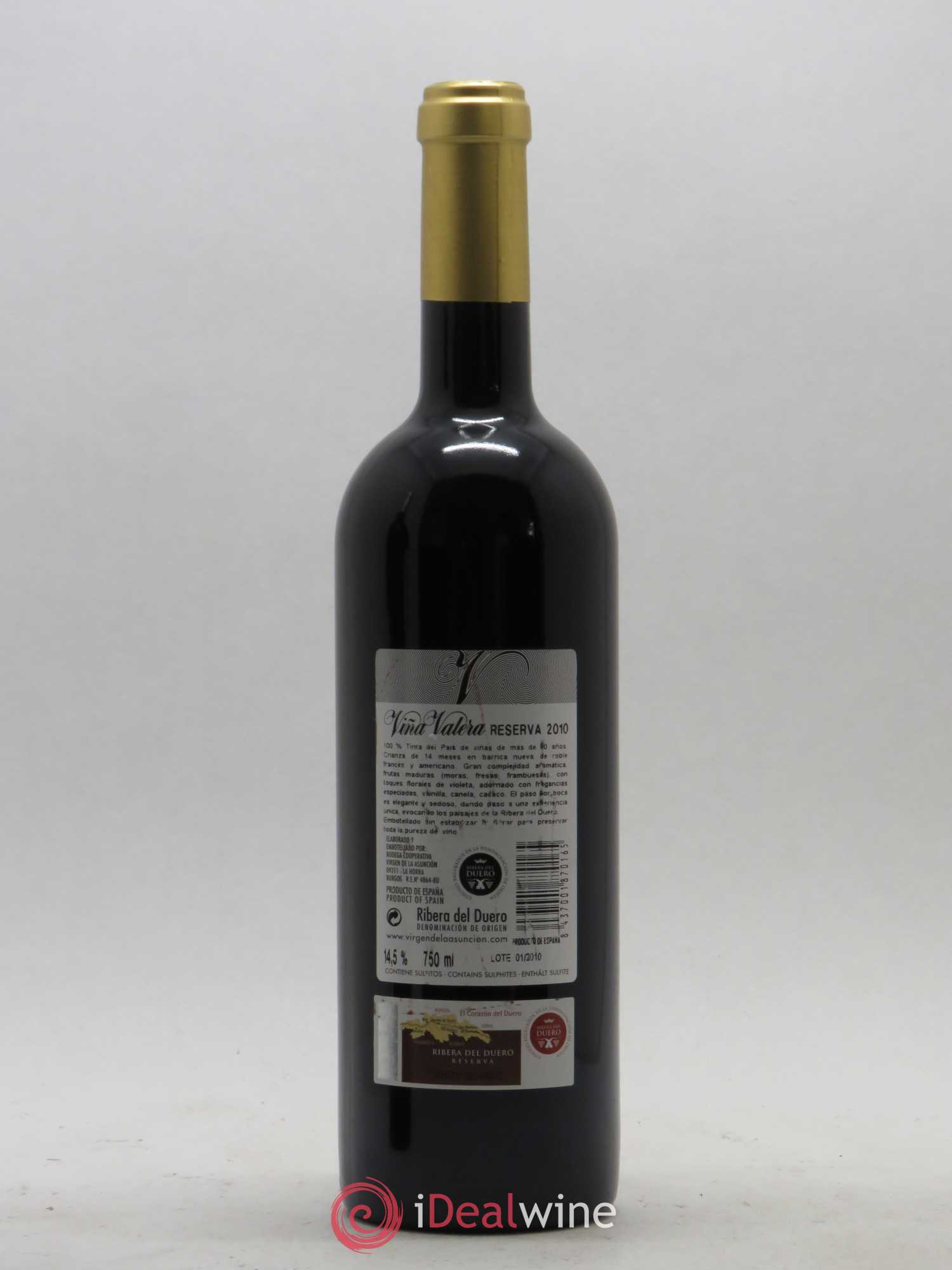 Ribera Del Duero DO Bodega Viña Valera Reserva 2010 - Posten von 1 Flasche - 1