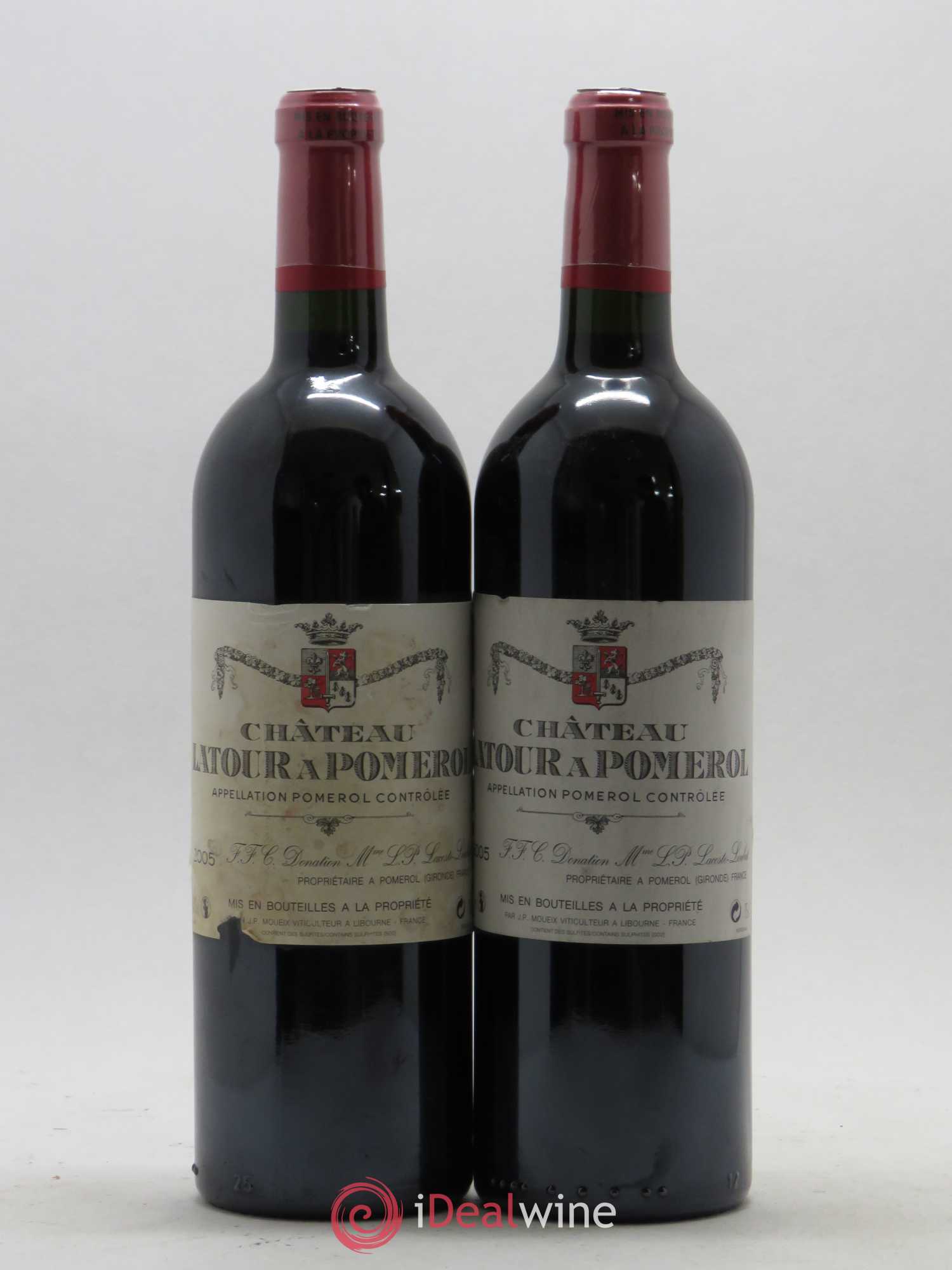 Château Latour à Pomerol 2005 - Lot de 2 bouteilles - 0