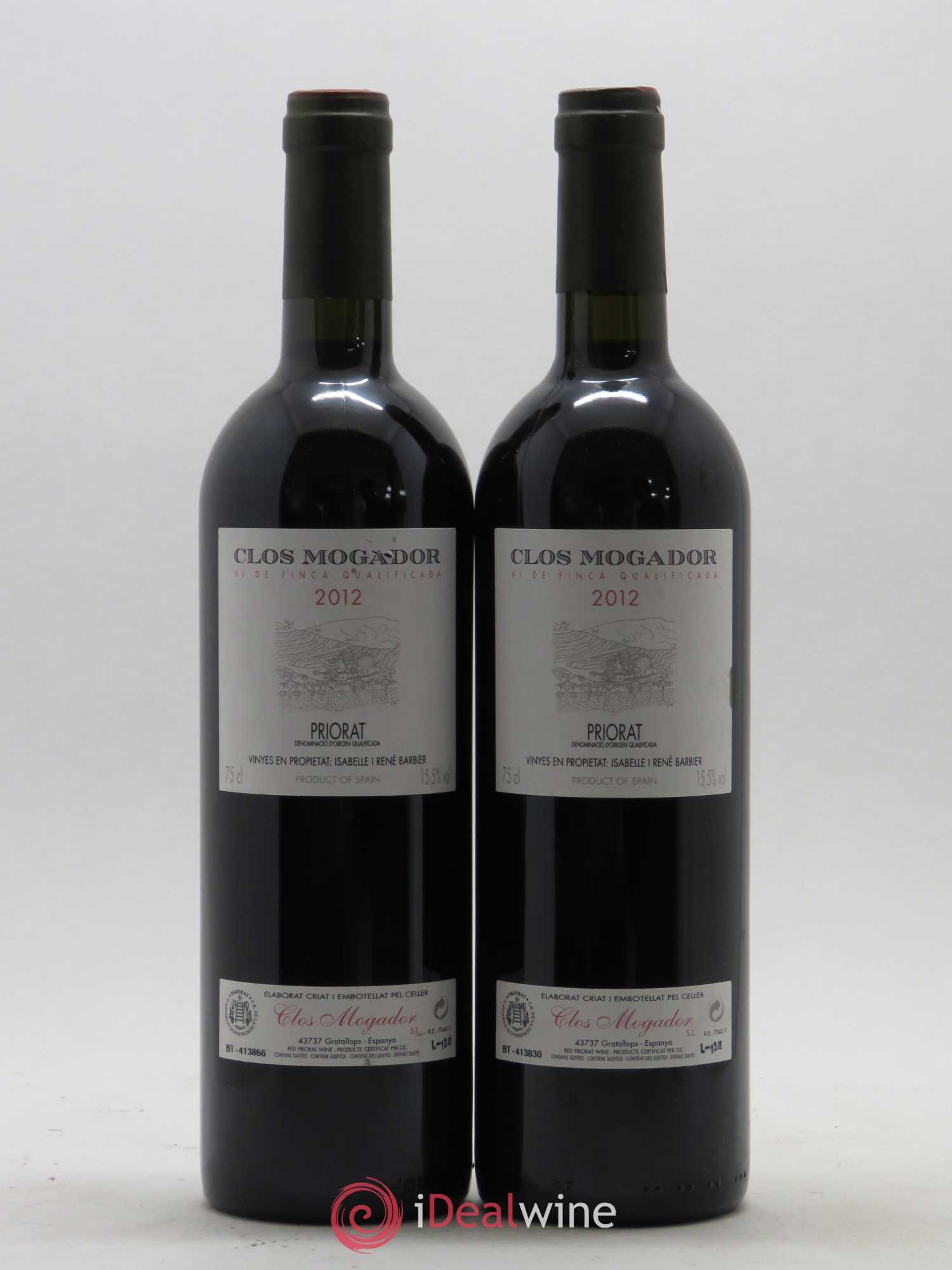 Priorat Clos Mogador DOCA René Barbier 2012 - Posten von 2 Flaschen - 0