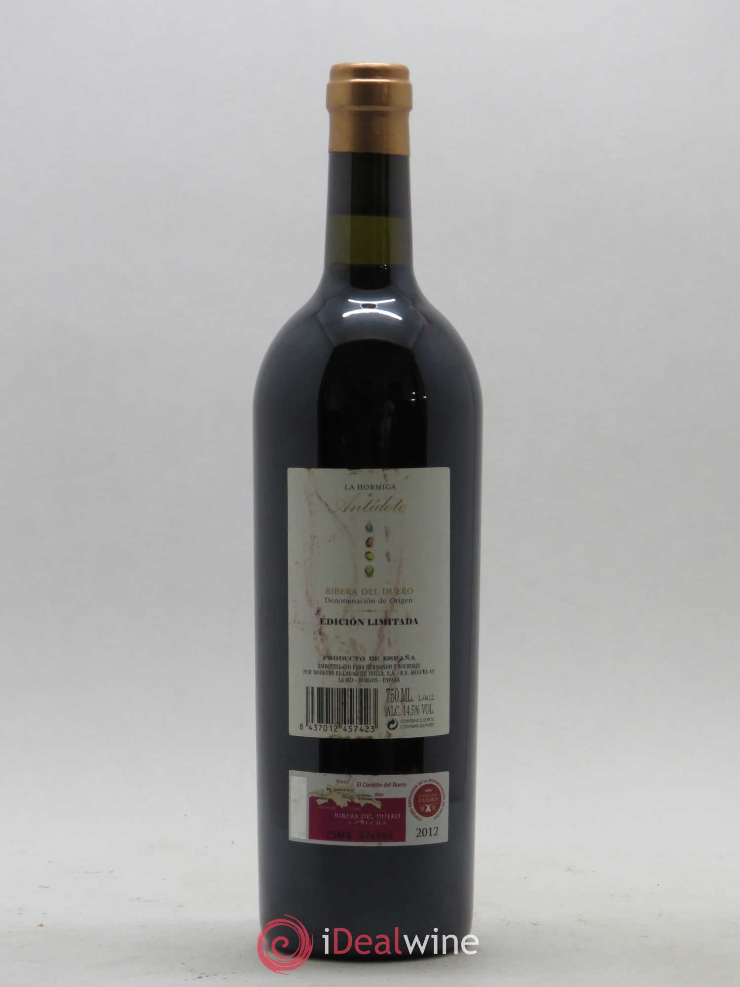 Ribera Del Duero DO Bodega Antidoto La Hormiga (no reserve) 2012 - Lot of 1 bottle - 1