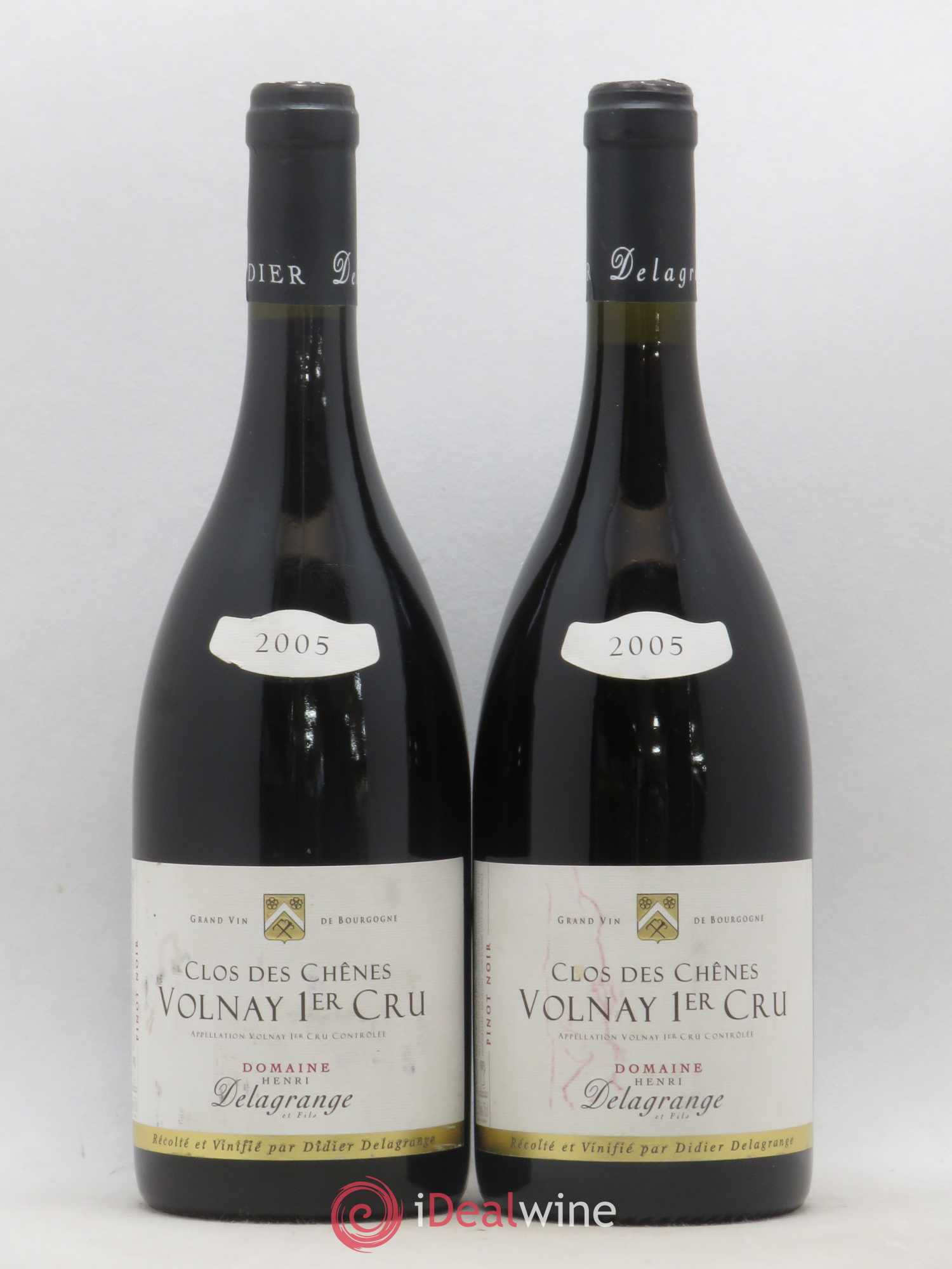 Volnay 1er Cru Clos des Chênes Henri Delagrange 2005 - Posten von 2 Flaschen - 0