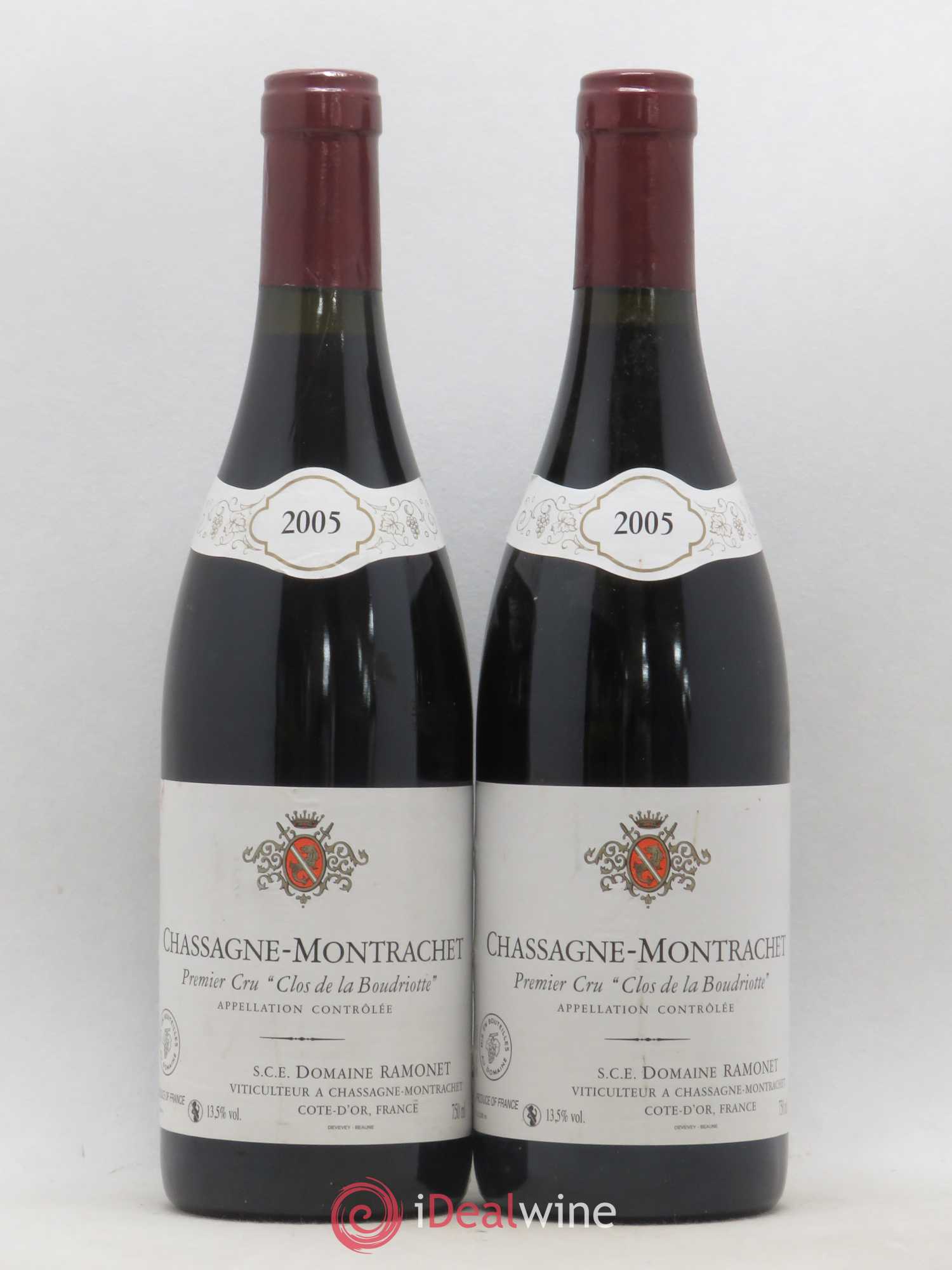 Chassagne-Montrachet 1er Cru Boudriotte Ramonet (Domaine) 2005 - Lot de 2 bouteilles - 0