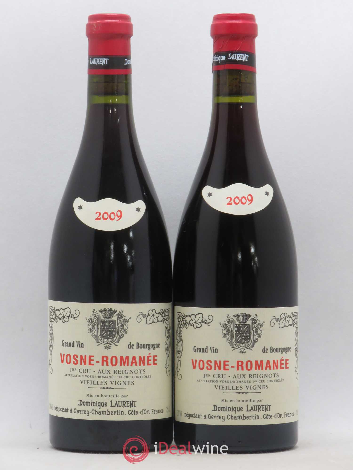 Vosne-Romanée 1er Cru Aux Reignots Vieilles Vignes Dominique Laurent 2009 - Posten von 2 Flaschen - 0
