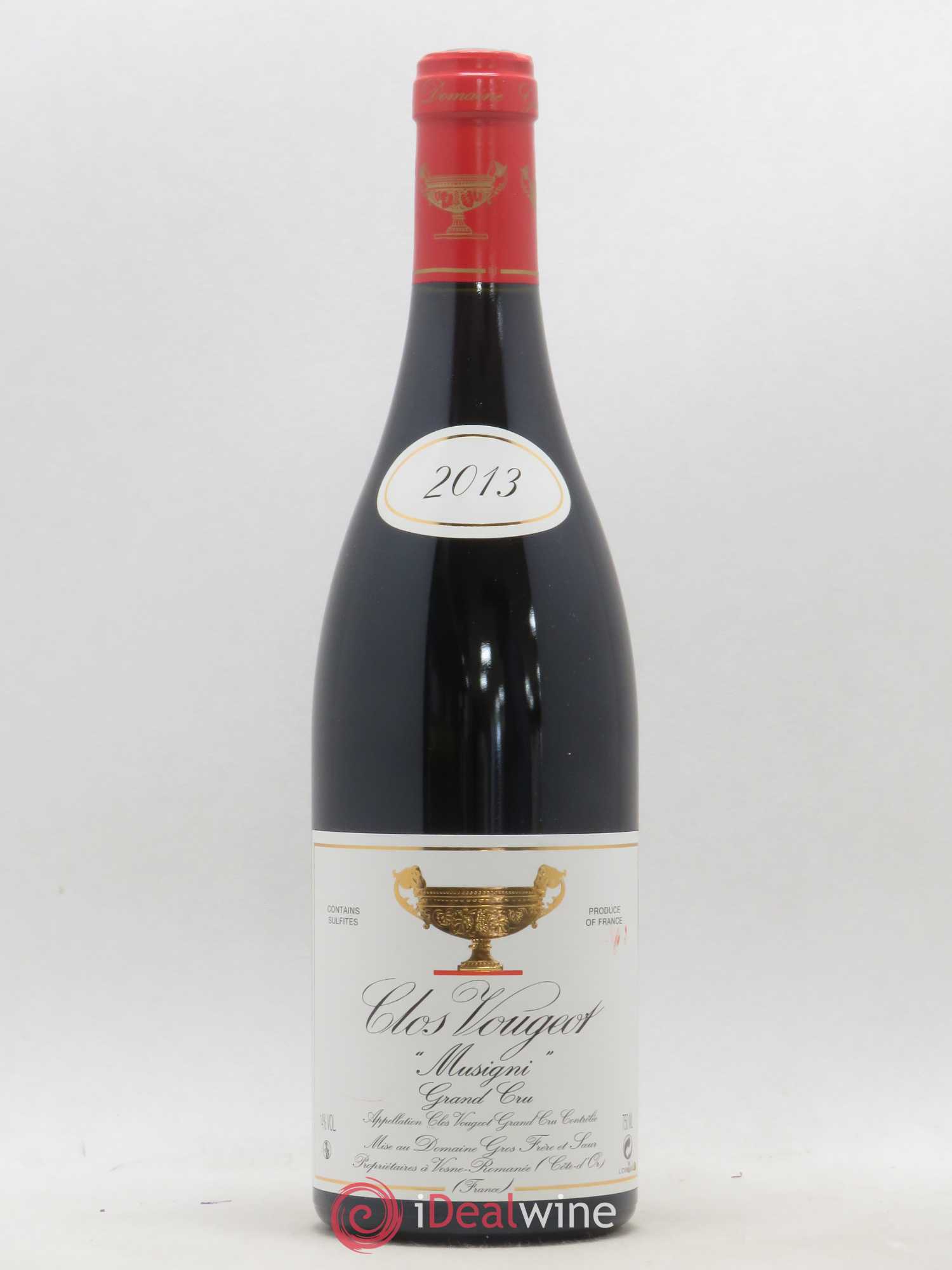 Clos de Vougeot Grand Cru Musigni Gros Frère & Soeur 2013 - Lot de 1 bouteille - 0