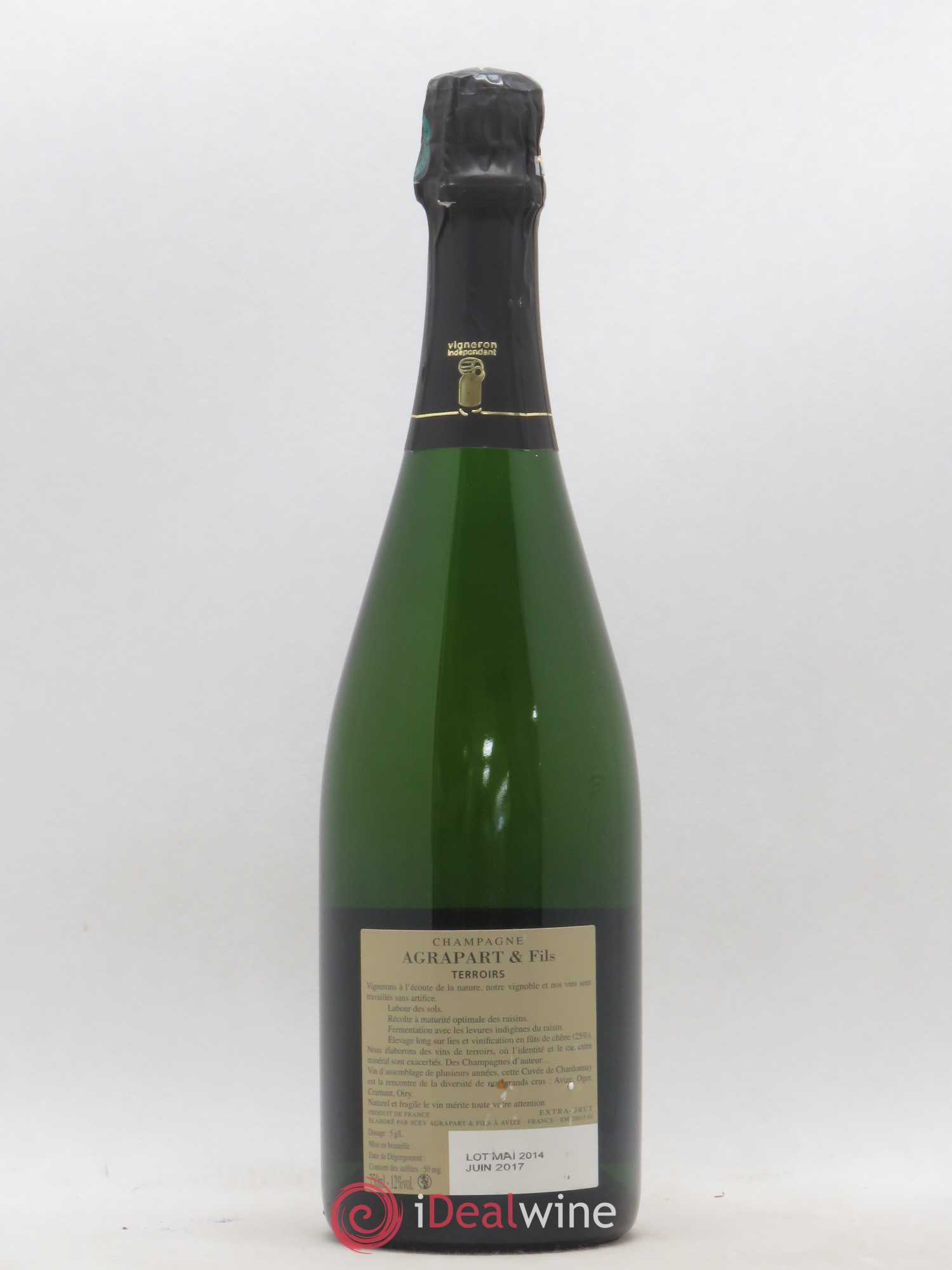 Terroirs Blanc de Blancs Extra-Brut Agrapart & Fils - Lot de 1 bouteille - 1