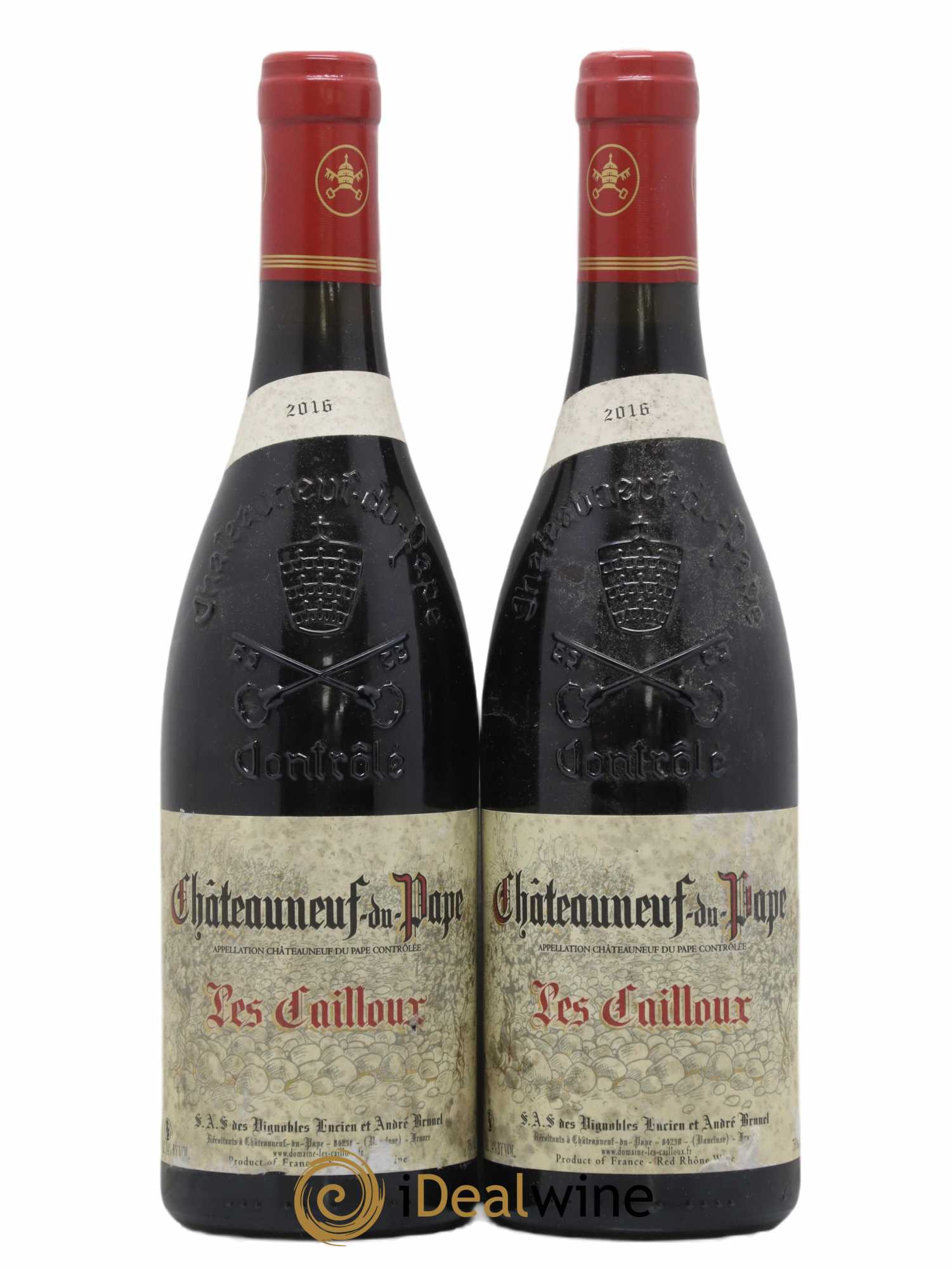 Châteauneuf-du-Pape Les Cailloux André Brunel 2016 - Lot de 2 bouteilles - 0