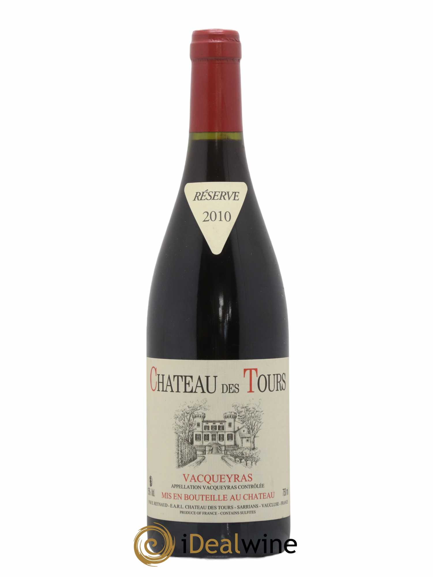 Vacqueyras Château des Tours Emmanuel Reynaud 2010 - Lot de 1 bouteille - 0