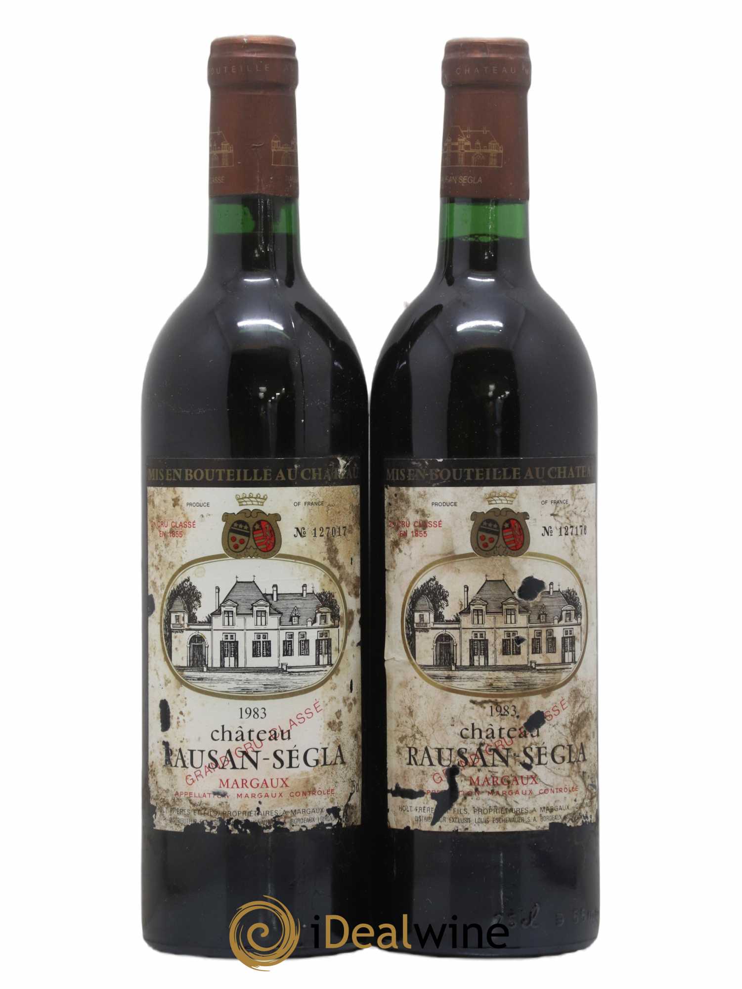Château Rauzan Ségla Grand Cru Classé 1983 - Lot de 2 bouteilles - 0