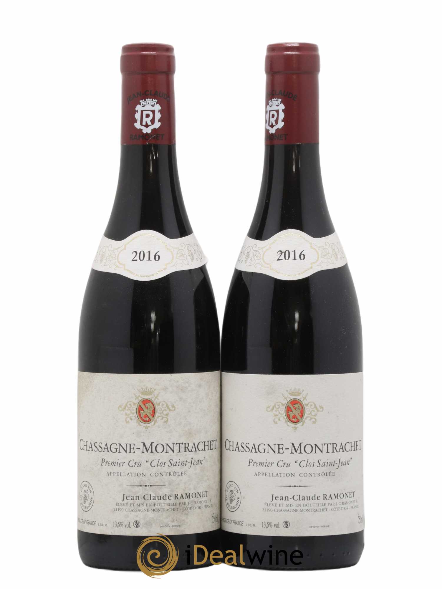 Chassagne-Montrachet 1er Cru Clos Saint-Jean Ramonet (Domaine) 2016 - Lot de 2 bouteilles - 0