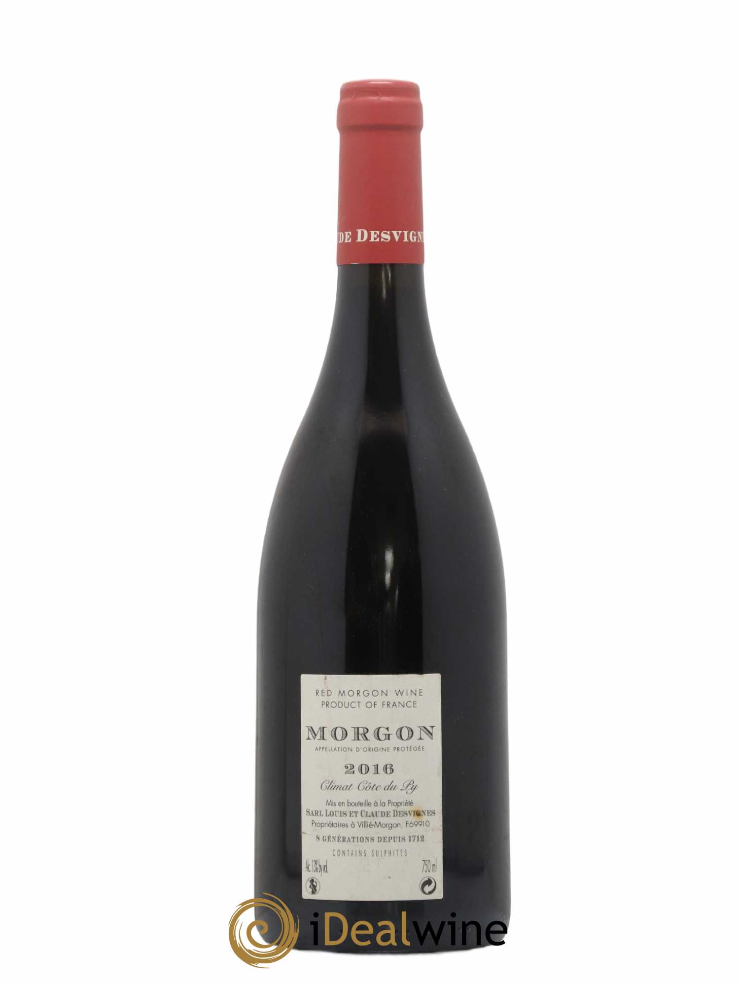 Morgon Côte du Py Louis-Claude Desvignes 2016 - Lot de 1 bouteille - 1