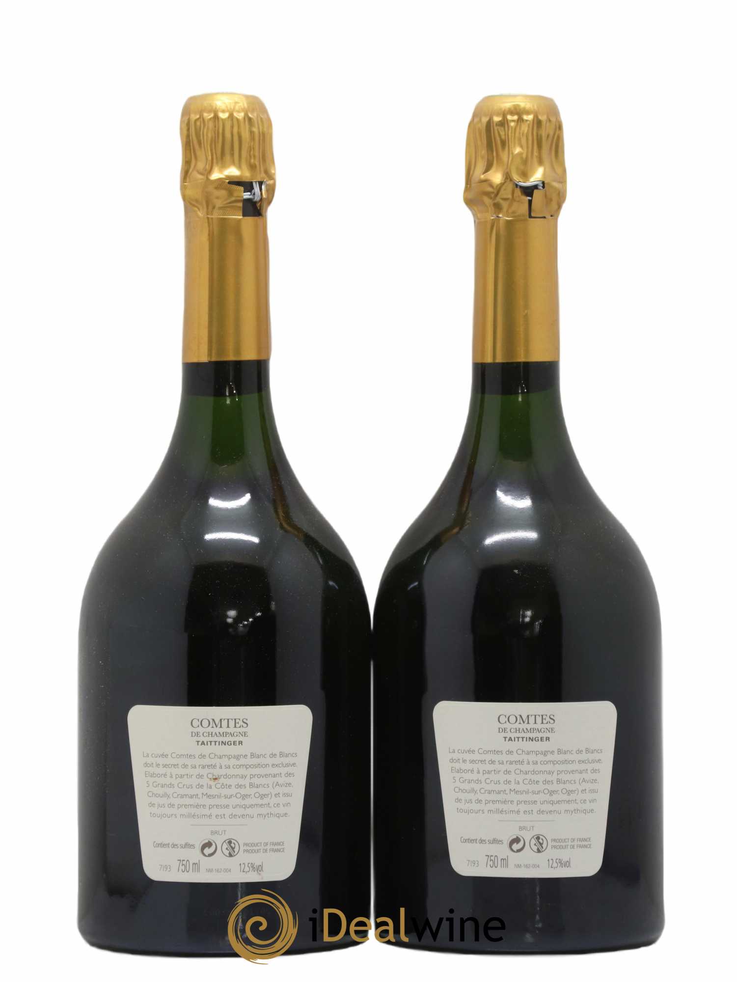 Comtes de Champagne Taittinger Brut 2008 - Lot de 2 bouteilles - 1