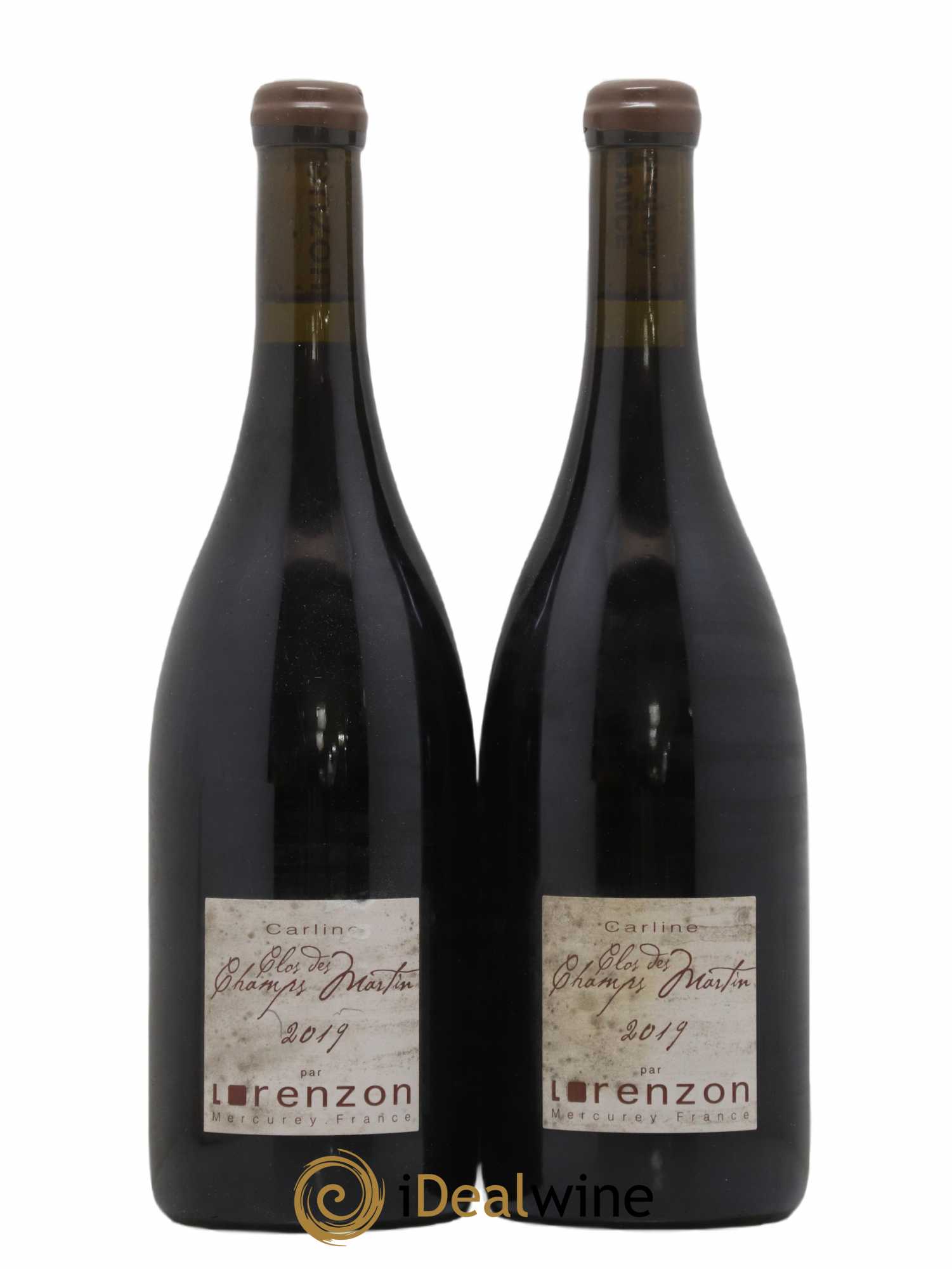 Mercurey 1er Cru Les Champs Martin Bruno Lorenzon Carline 2019 - Lot de 2 bouteilles - 0