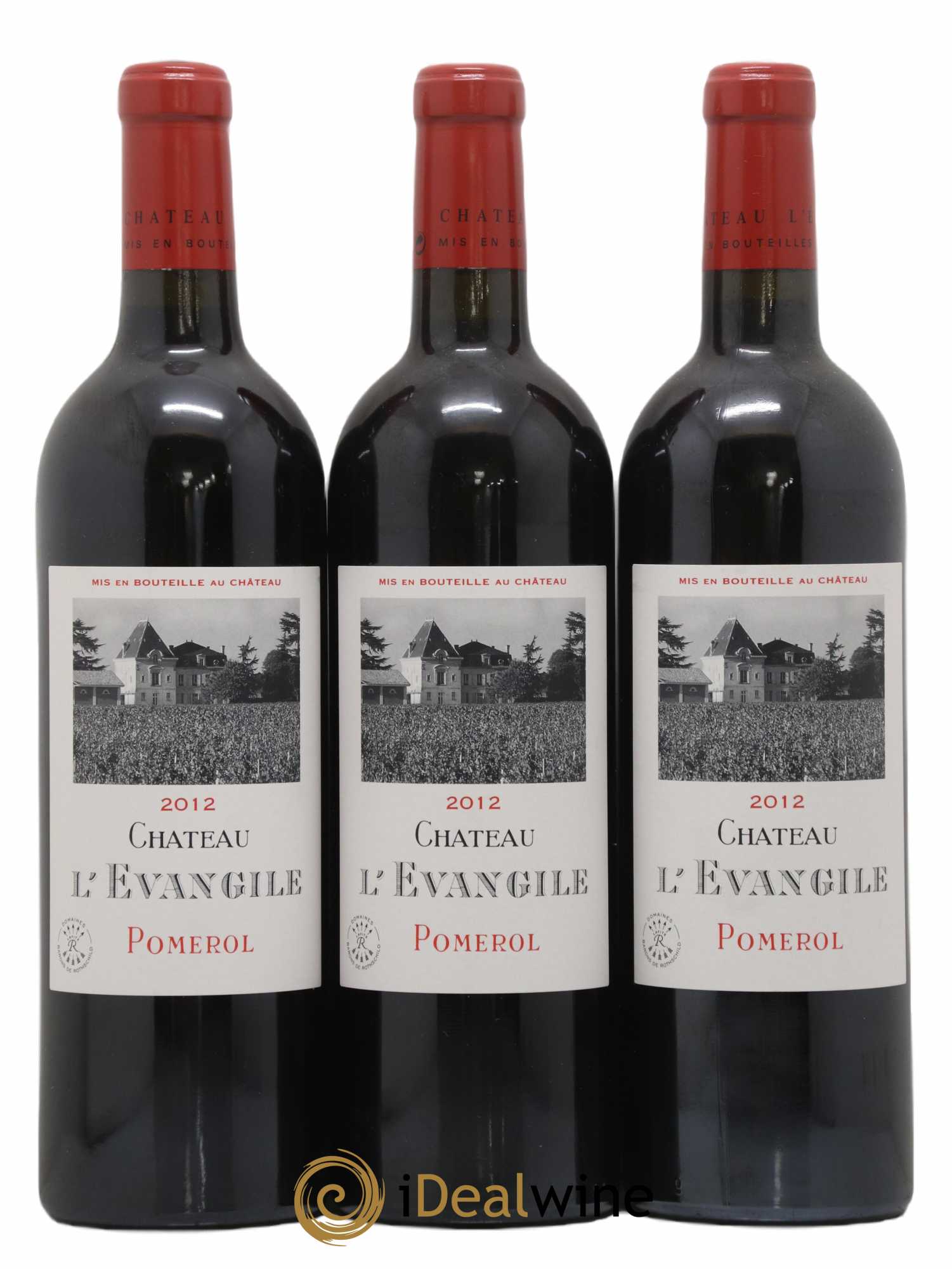 Château l' Évangile 2012 - Lot de 3 bouteilles - 0