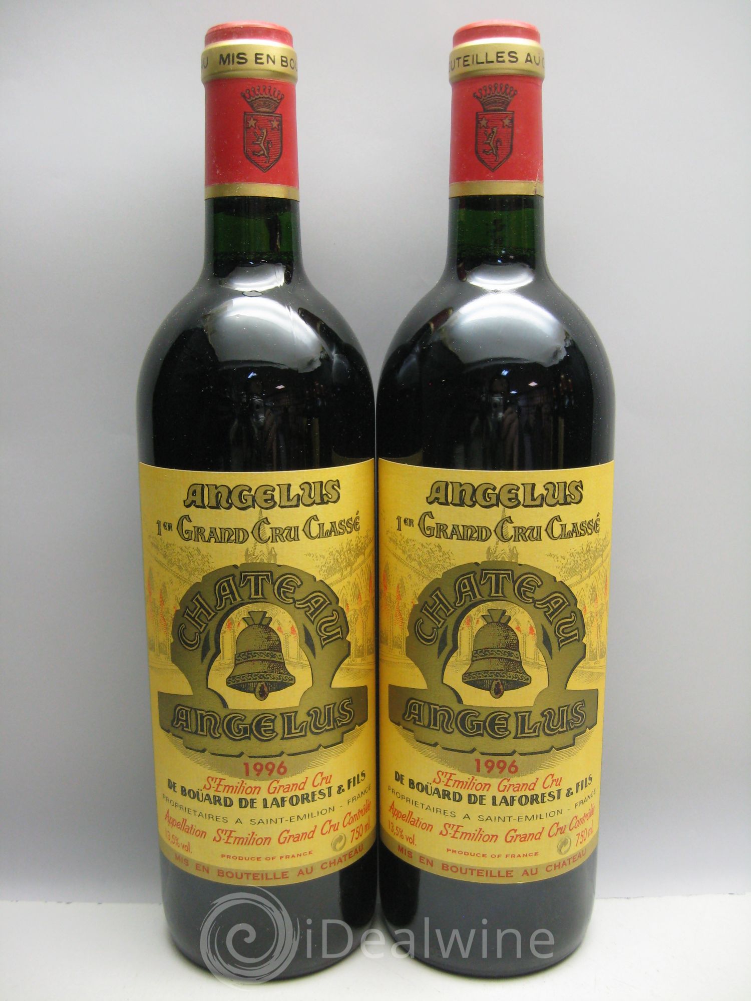 Château Angélus 1er Grand Cru Classé A (CB sans couvercle) 1996 - Lot de 12 bouteilles - 3