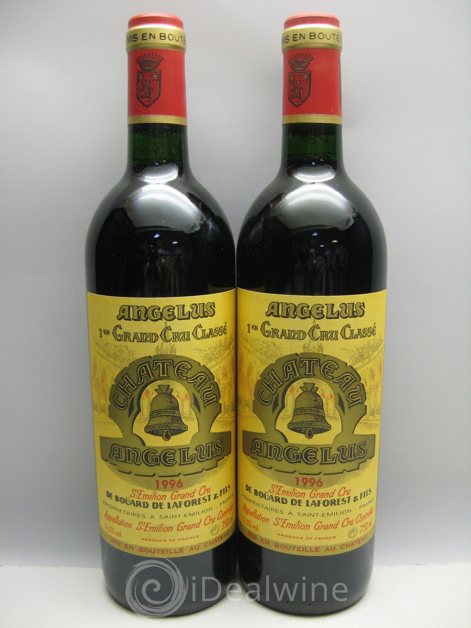 Château Angélus 1er Grand Cru Classé A (CB sans couvercle) 1996 - Lot de 12 bouteilles - 5