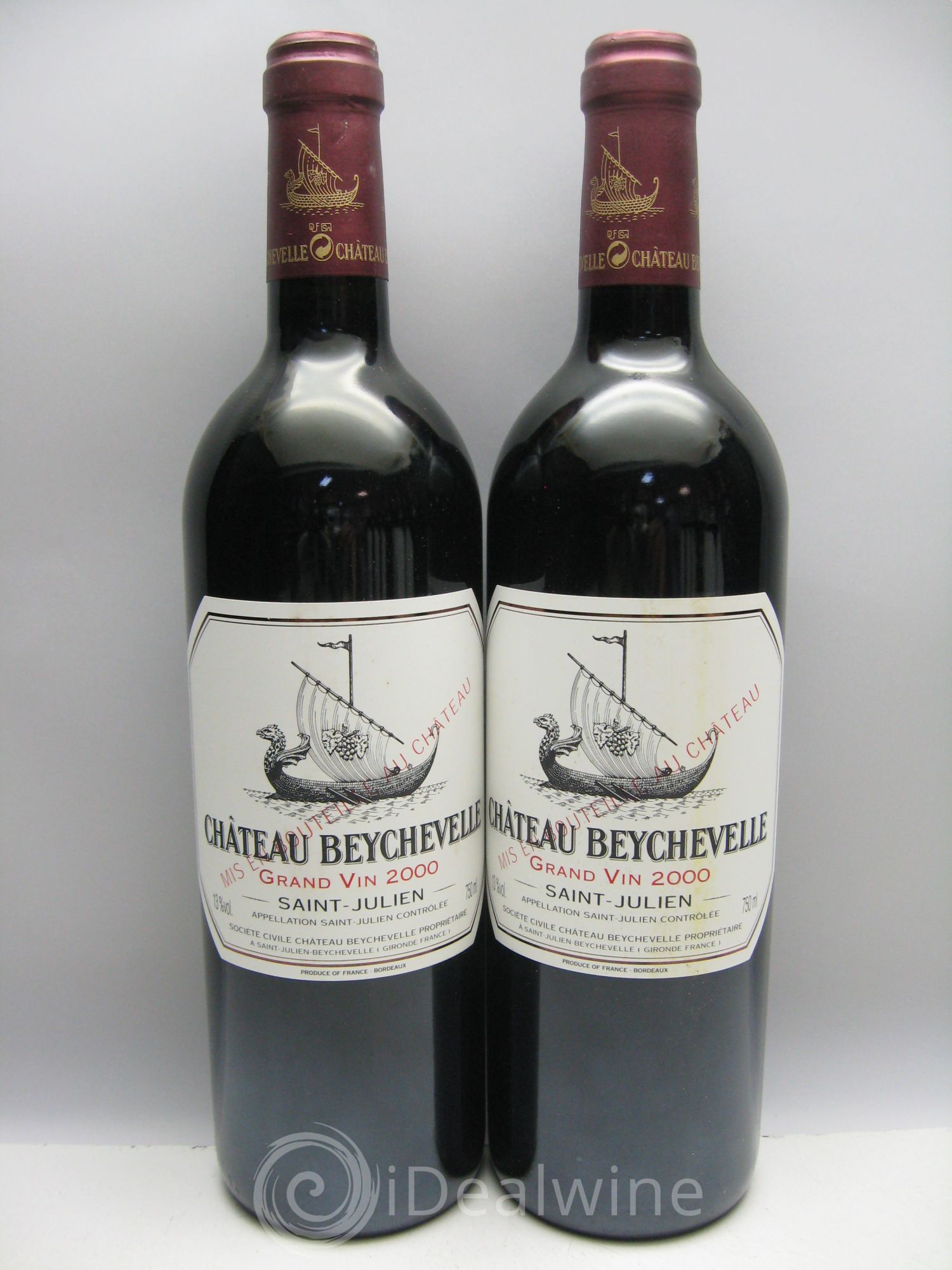 Château Beychevelle 4ème Grand Cru Classé 2000 - Lot de 12 bouteilles - 0