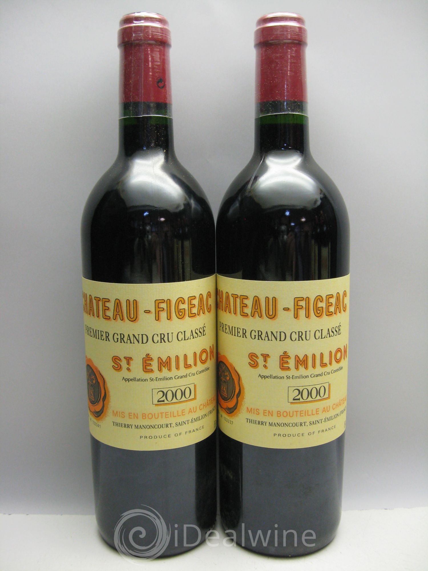 Château Figeac 1er Grand Cru Classé A (CB sans couvercle) 2000 - Lot de 12 bouteilles - 2