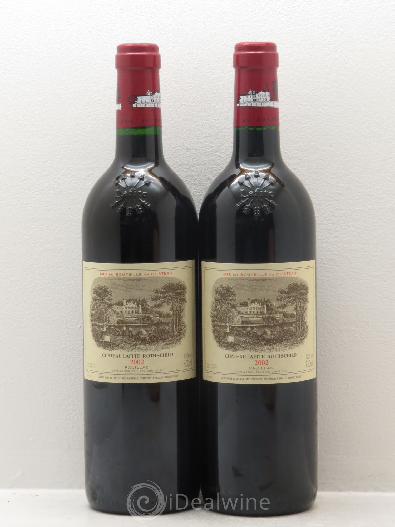 Château Lafite Rothschild 1er Grand Cru Classé 2002 - Lot de 2 bouteilles - 0