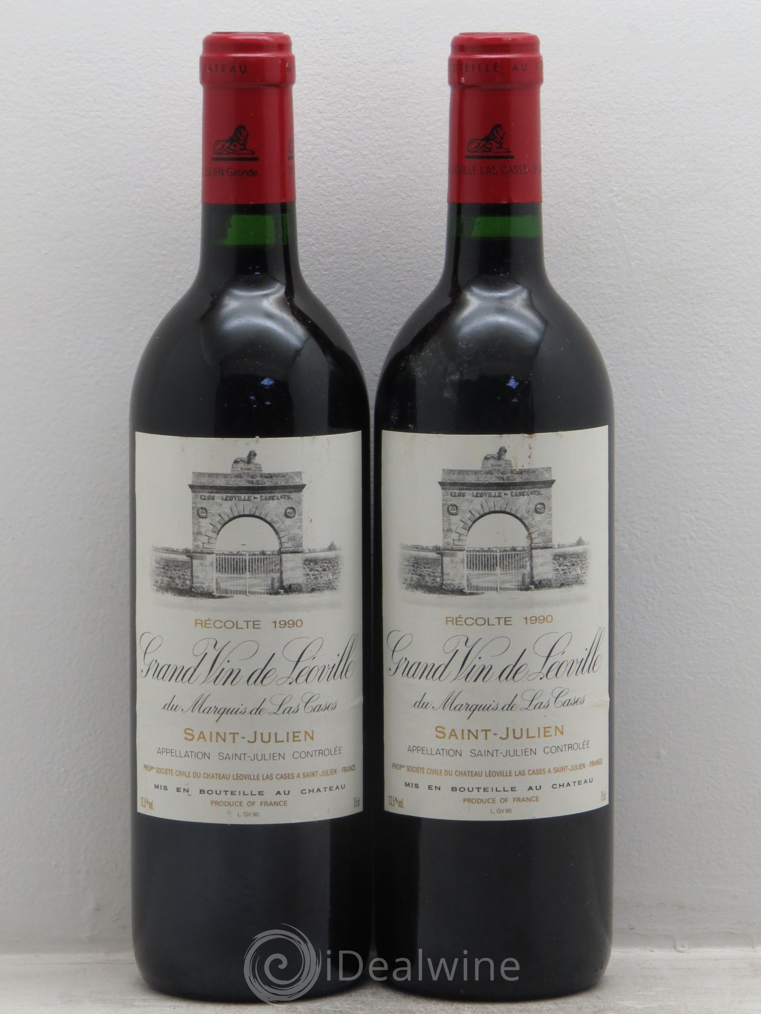 Château Léoville Las Cases 2ème Grand Cru Classé 1990 - Lot de 2 bouteilles - 0