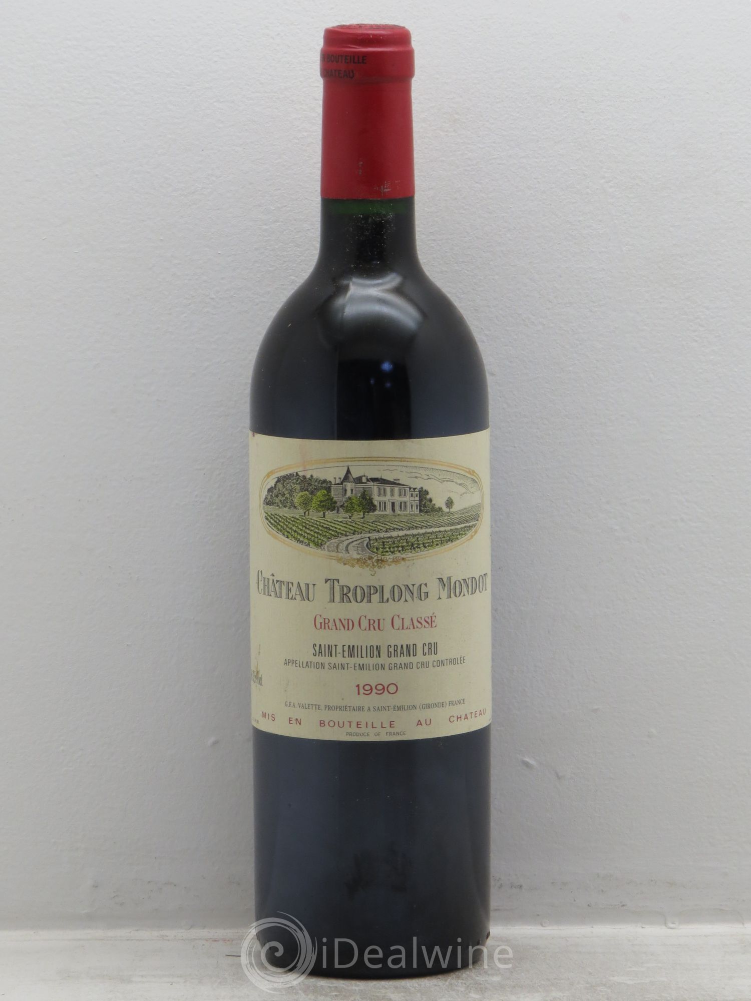 Château Troplong Mondot 1er Grand Cru Classé B 1990 - Lot de 1 bouteille - 0