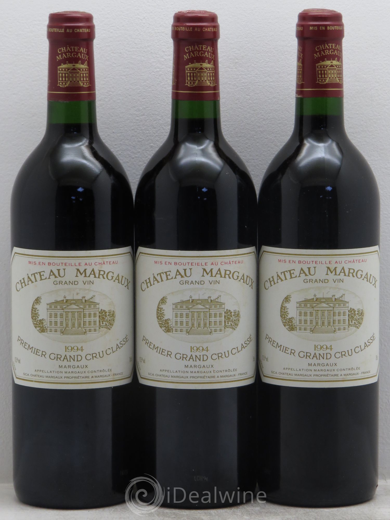 Château Margaux 1er Grand Cru Classé 1994 - Lot de 3 bouteilles - 0