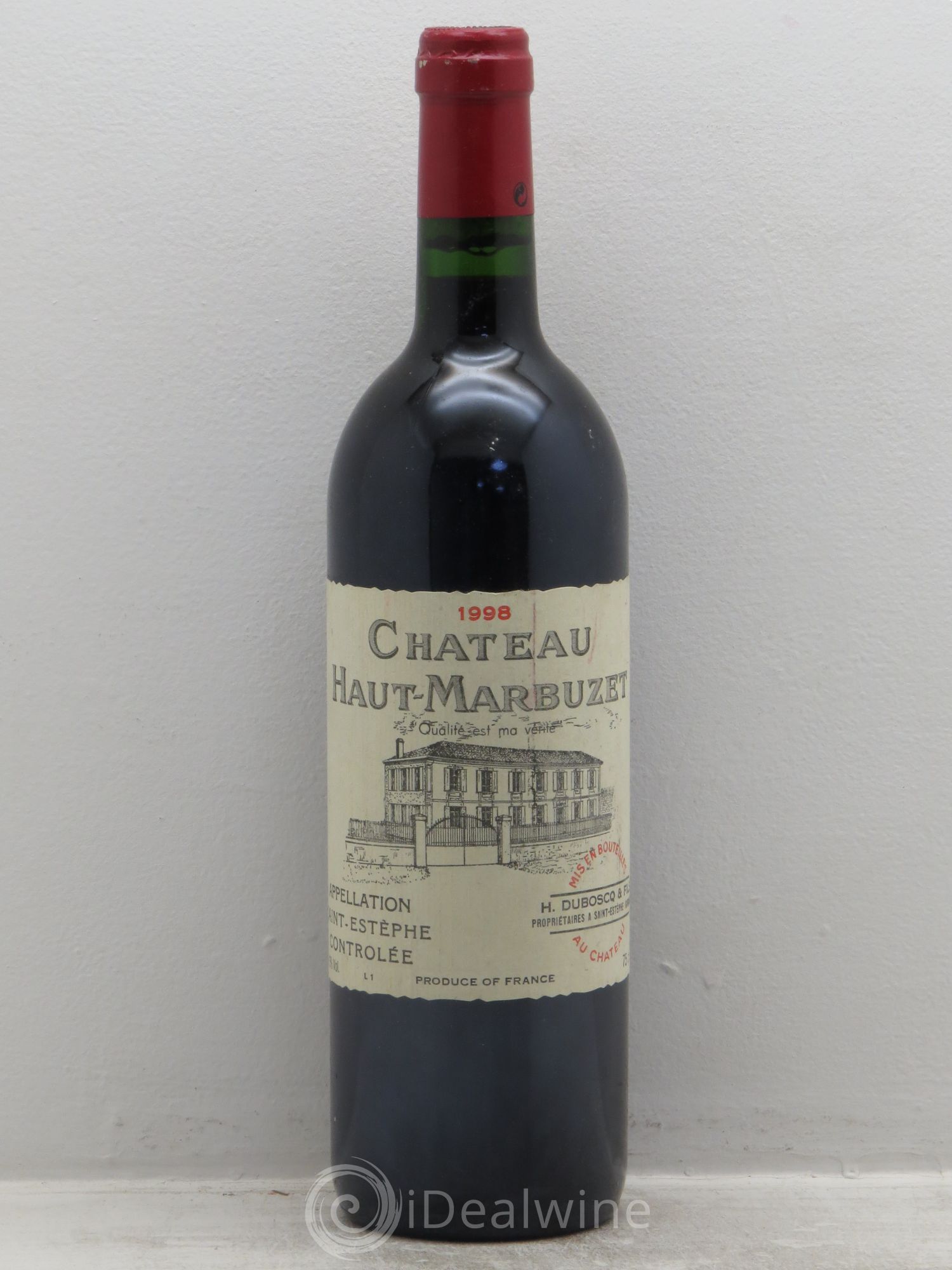 Château Haut Marbuzet 1998 - Lot de 1 bouteille - 0