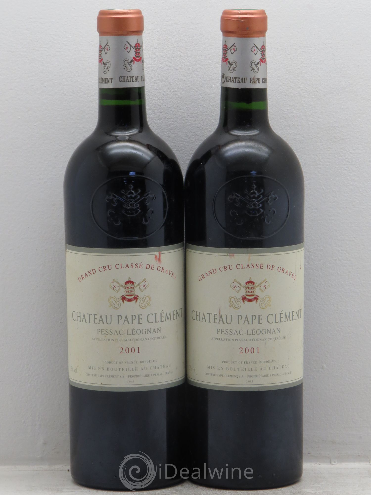 Château Pape Clément Cru Classé de Graves 2001 - Lot de 2 bouteilles - 0