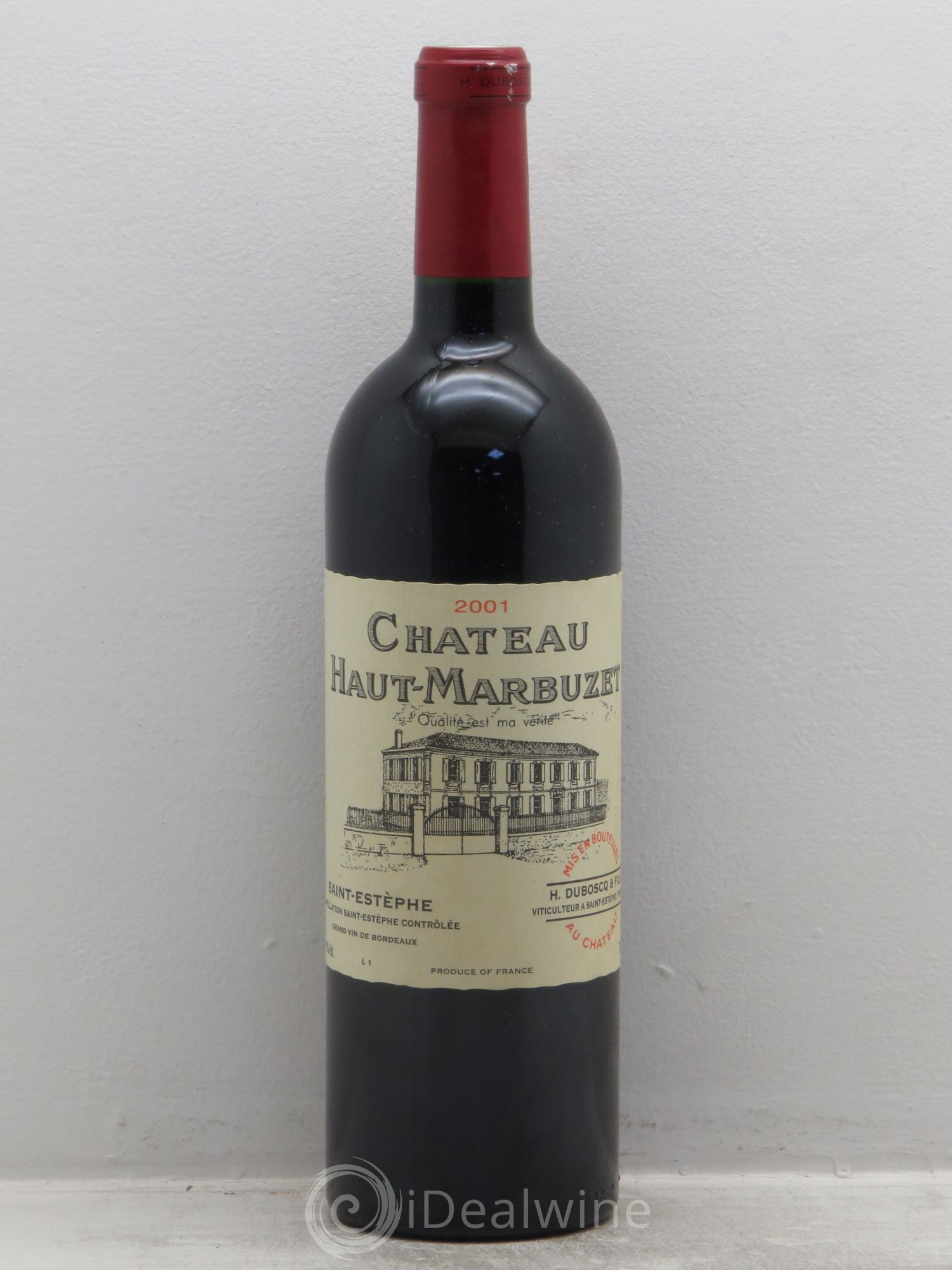 Château Haut Marbuzet 2001 - Lot de 1 bouteille - 0