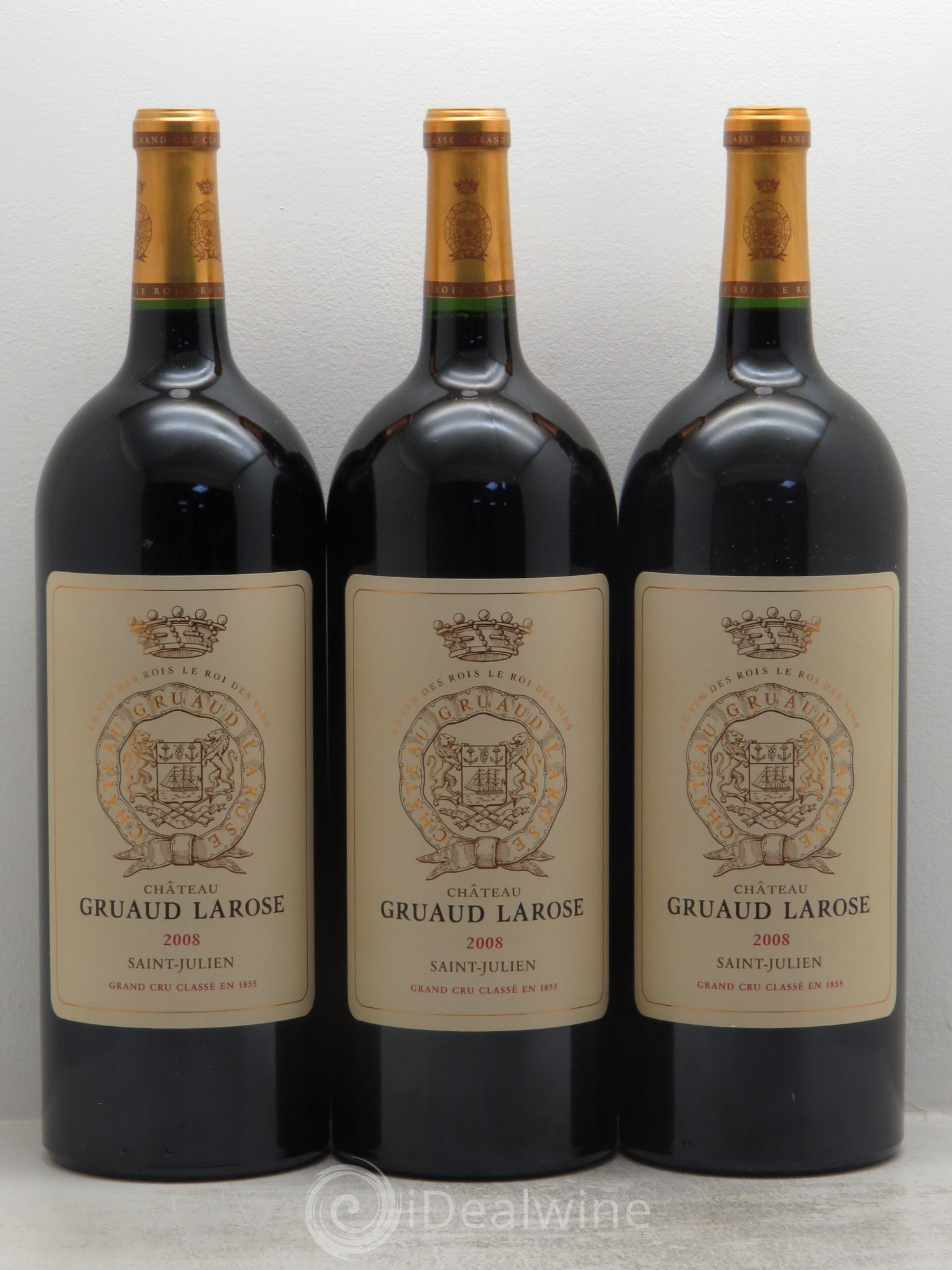 Château Gruaud Larose 2ème Grand Cru Classé 2008 - Lot de 3 magnums - 0