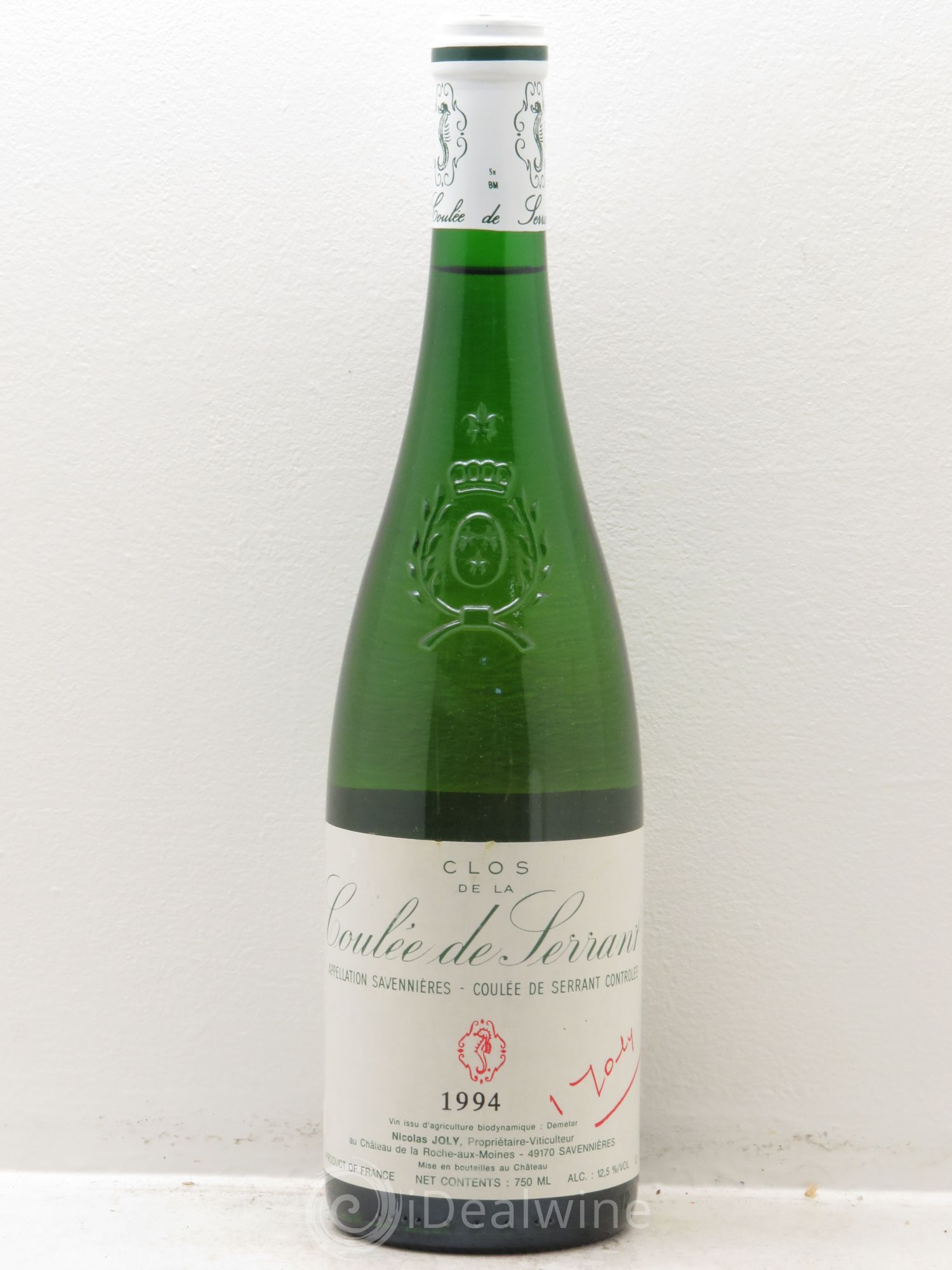 Savennières Clos de la Coulée de Serrant Vignobles de la Coulée de Serrant - Nicolas Joly 1994 - Lot de 1 bouteille - 0