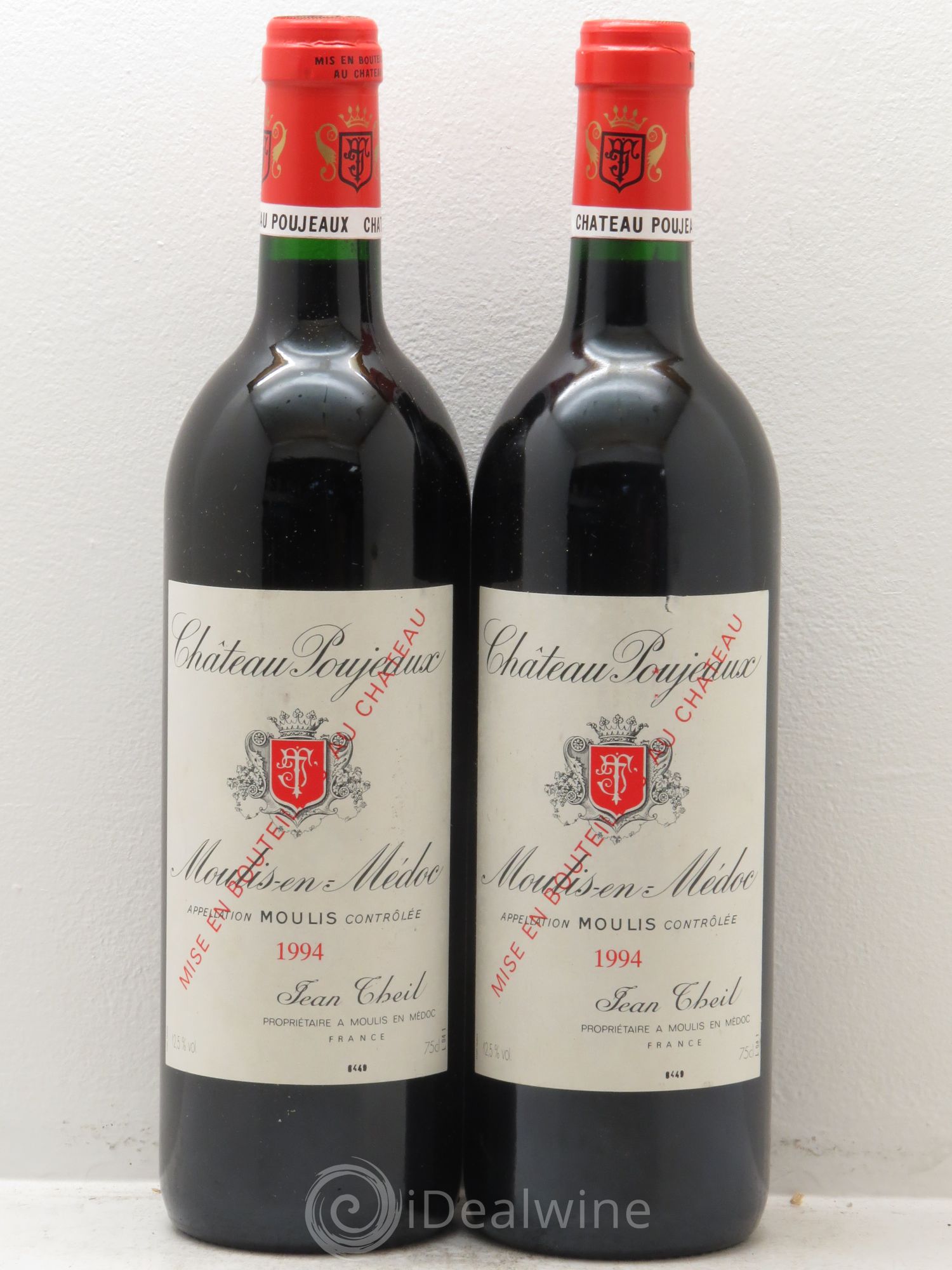 Château Poujeaux 1994 - Lot de 2 bouteilles - 0
