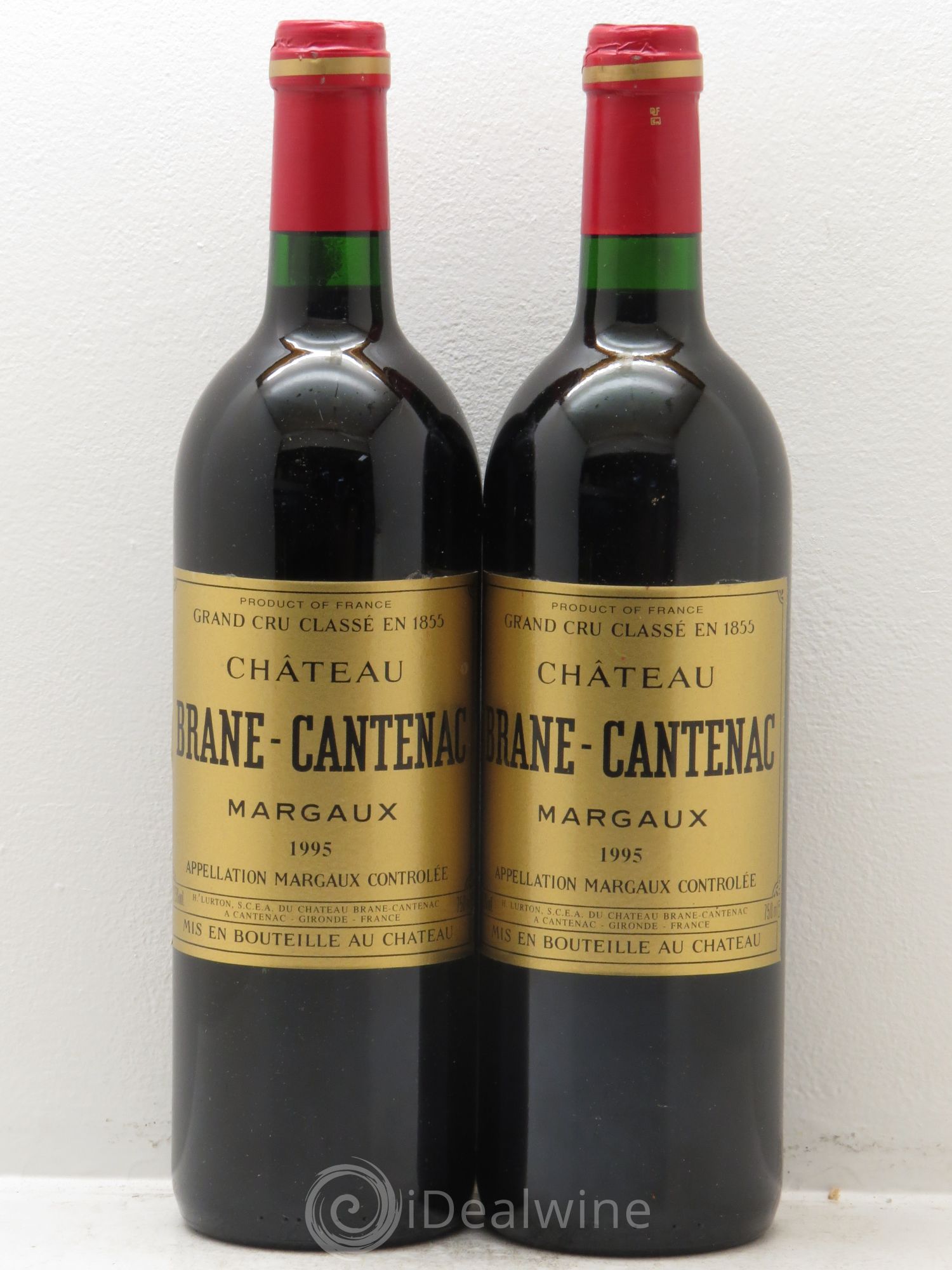 Château Brane Cantenac 2ème Grand Cru Classé 1995 - Lot de 2 bouteilles - 0