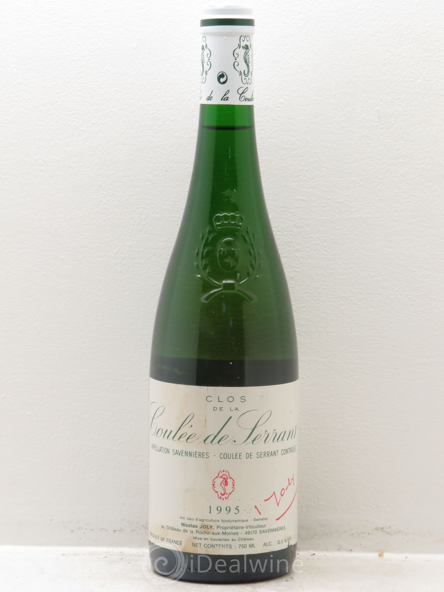 Savennières Clos de la Coulée de Serrant Vignobles de la Coulée de Serrant - Nicolas Joly 1995 - Lot de 1 bouteille - 0