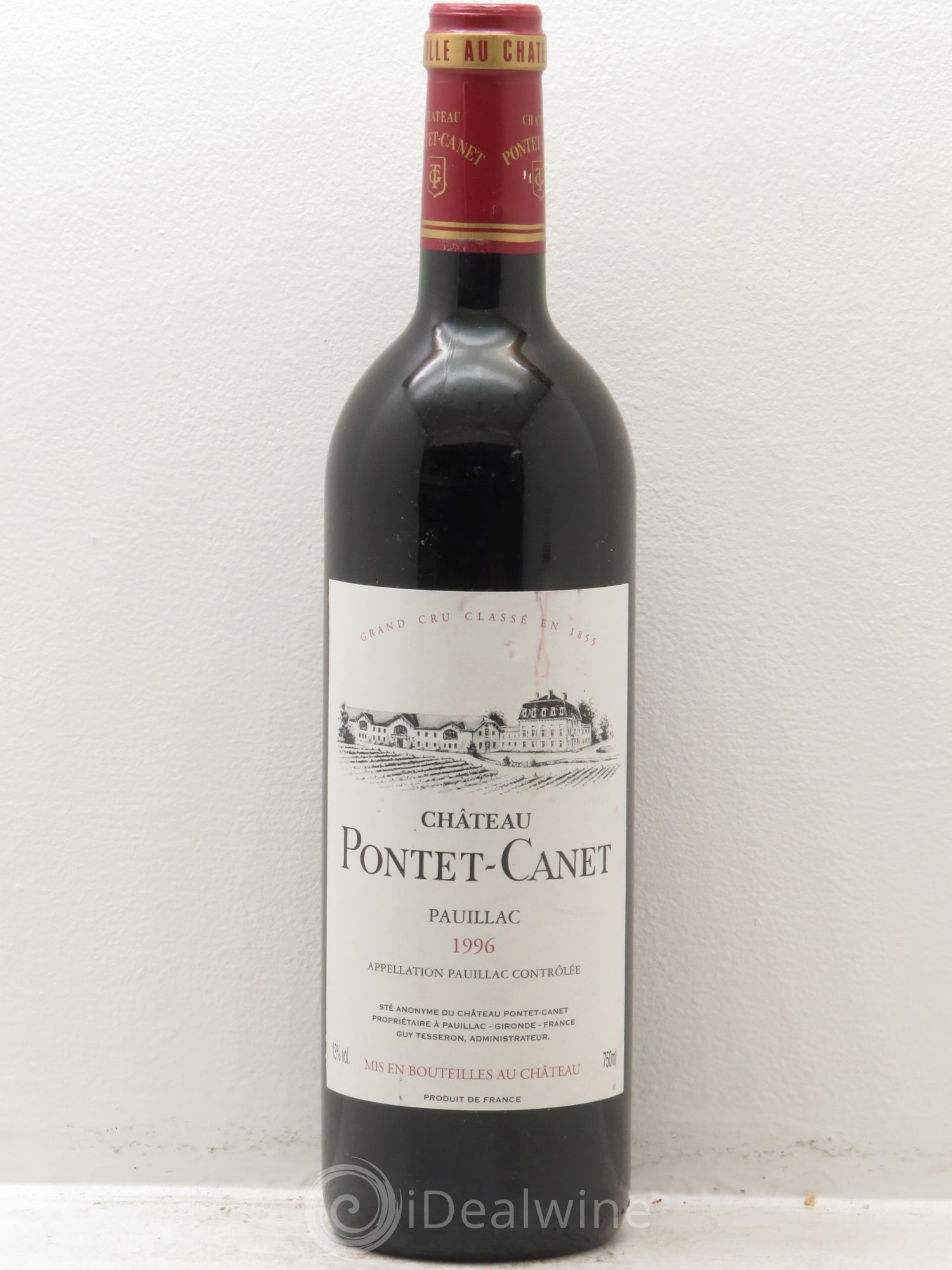 Château Pontet Canet 5ème Grand Cru Classé 1996 - Lot de 1 bouteille - 0