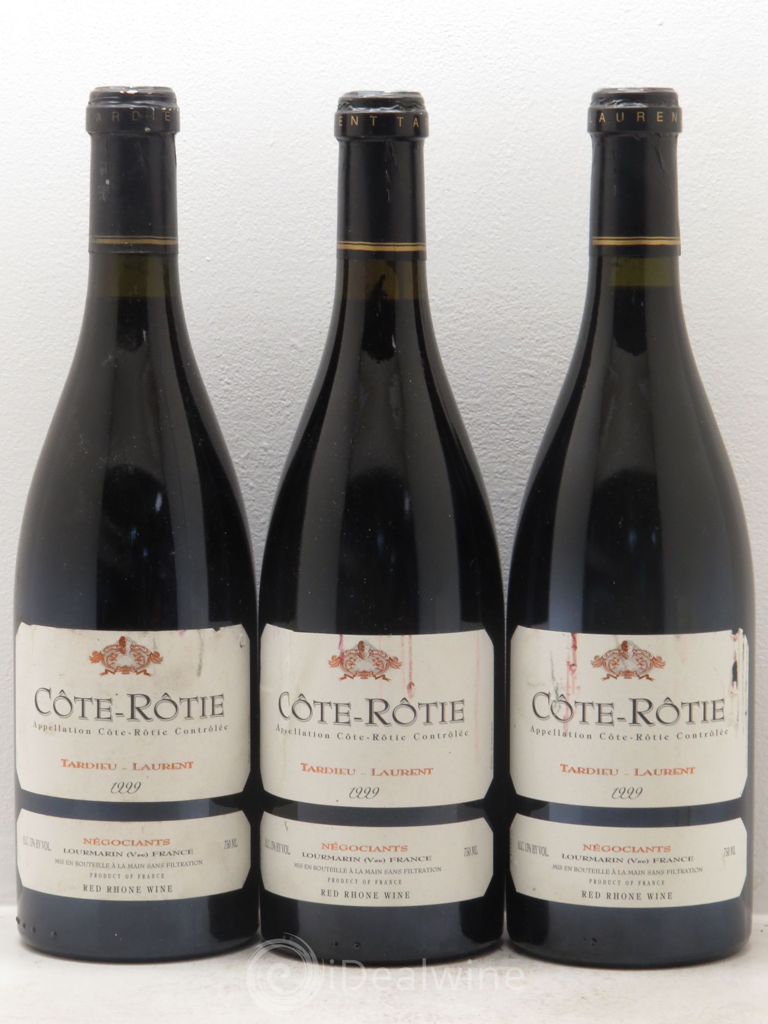 Côte-Rôtie Maison Tardieu-Laurent 1999 - Lot de 3 bouteilles - 0