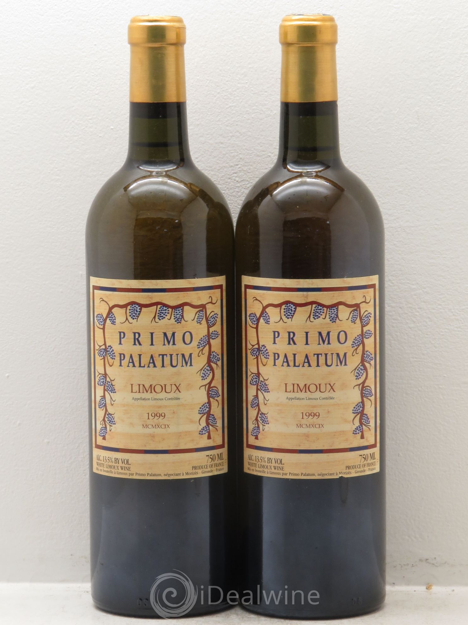 Divers Primo Palatum Limoux 1999 - Posten von 2 Flaschen - 0