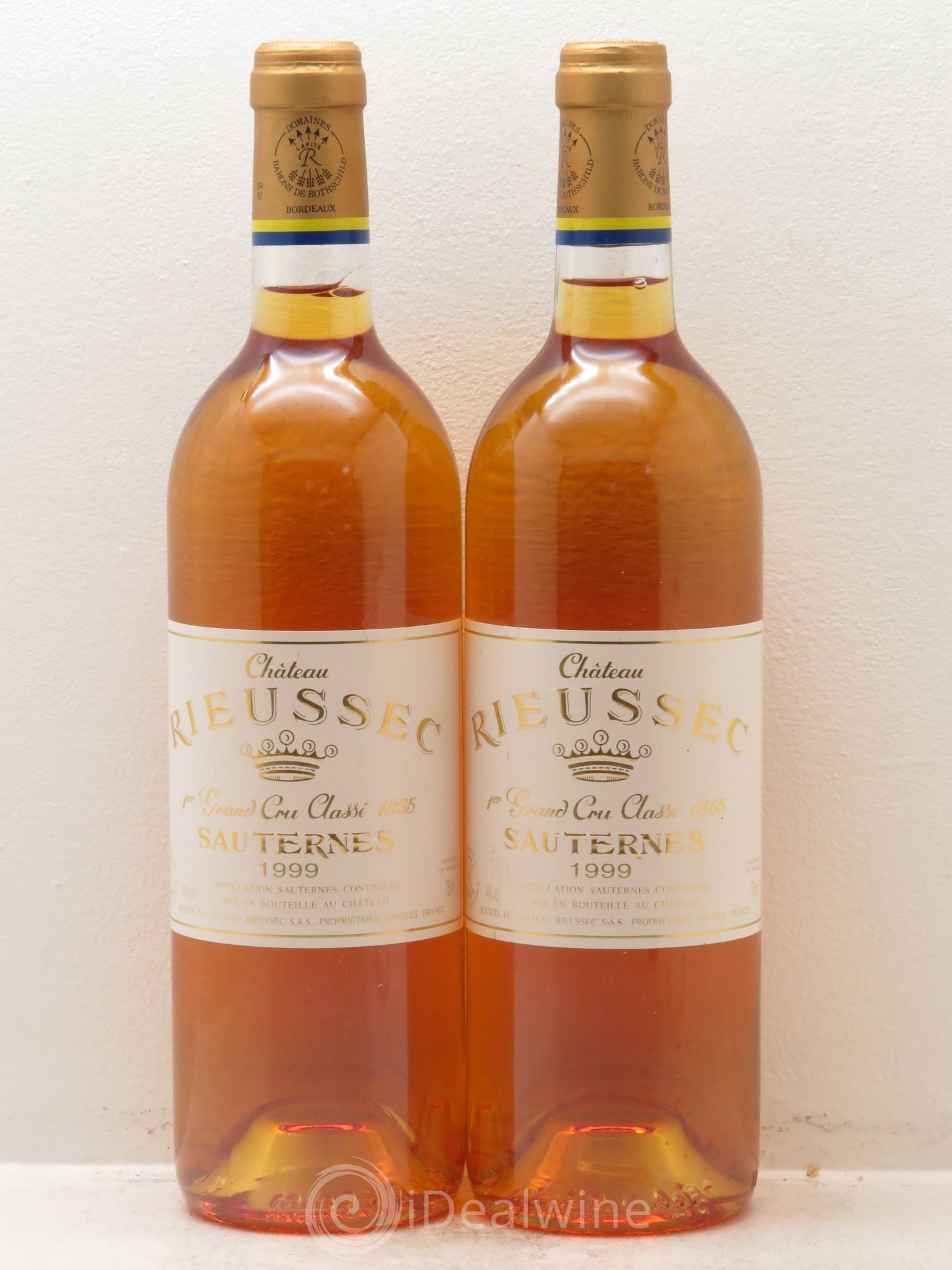 Château Rieussec 1er Grand Cru Classé 1999 - Lotto di 2 bottiglie - 0