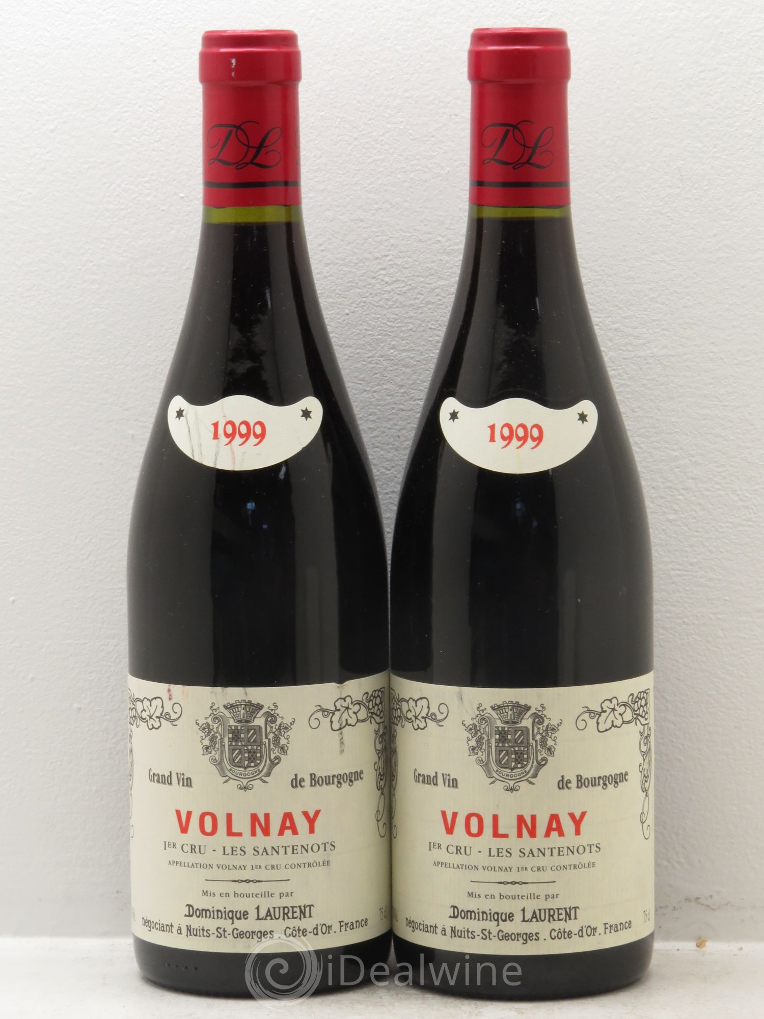 Volnay 1er Cru Santenots Dominique Laurent 1999 - Lot de 2 bouteilles - 0
