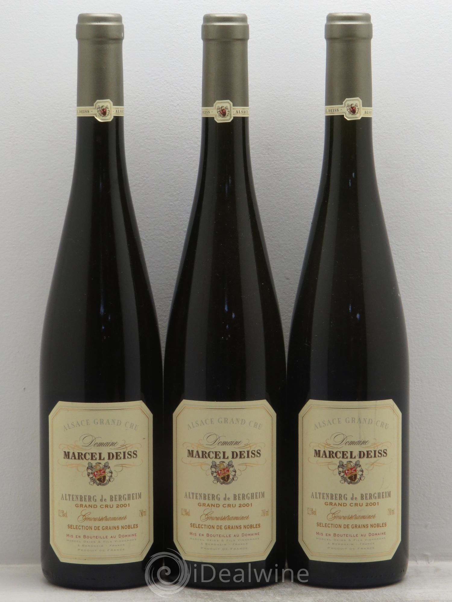 Alsace Grand Cru Altenberg de Bergheim Marcel Deiss (Domaine) Sélection de Grains Nobles 2001 - Lotto di 3 bottiglie - 0
