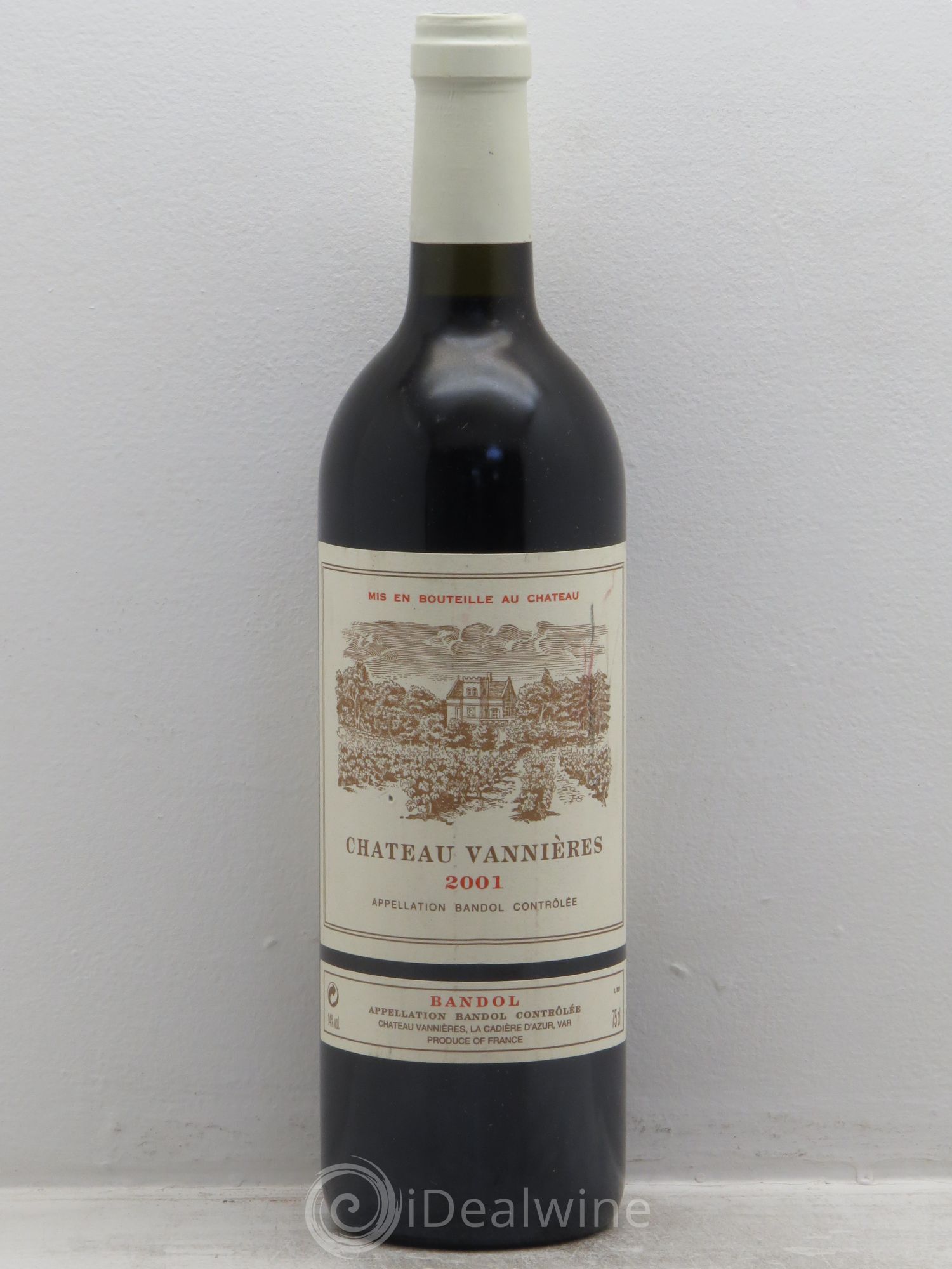 Bandol Château Vannières Éric et Charles-Éric Boisseaux 2001 - Lot de 1 bouteille - 0