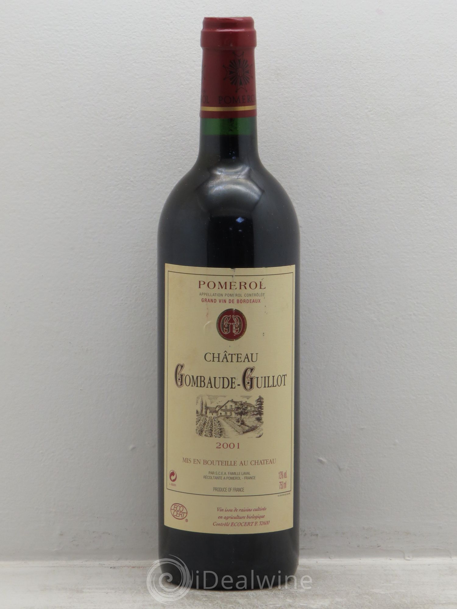 Château Gombaude Guillot 2001 - Lot de 1 bouteille - 0