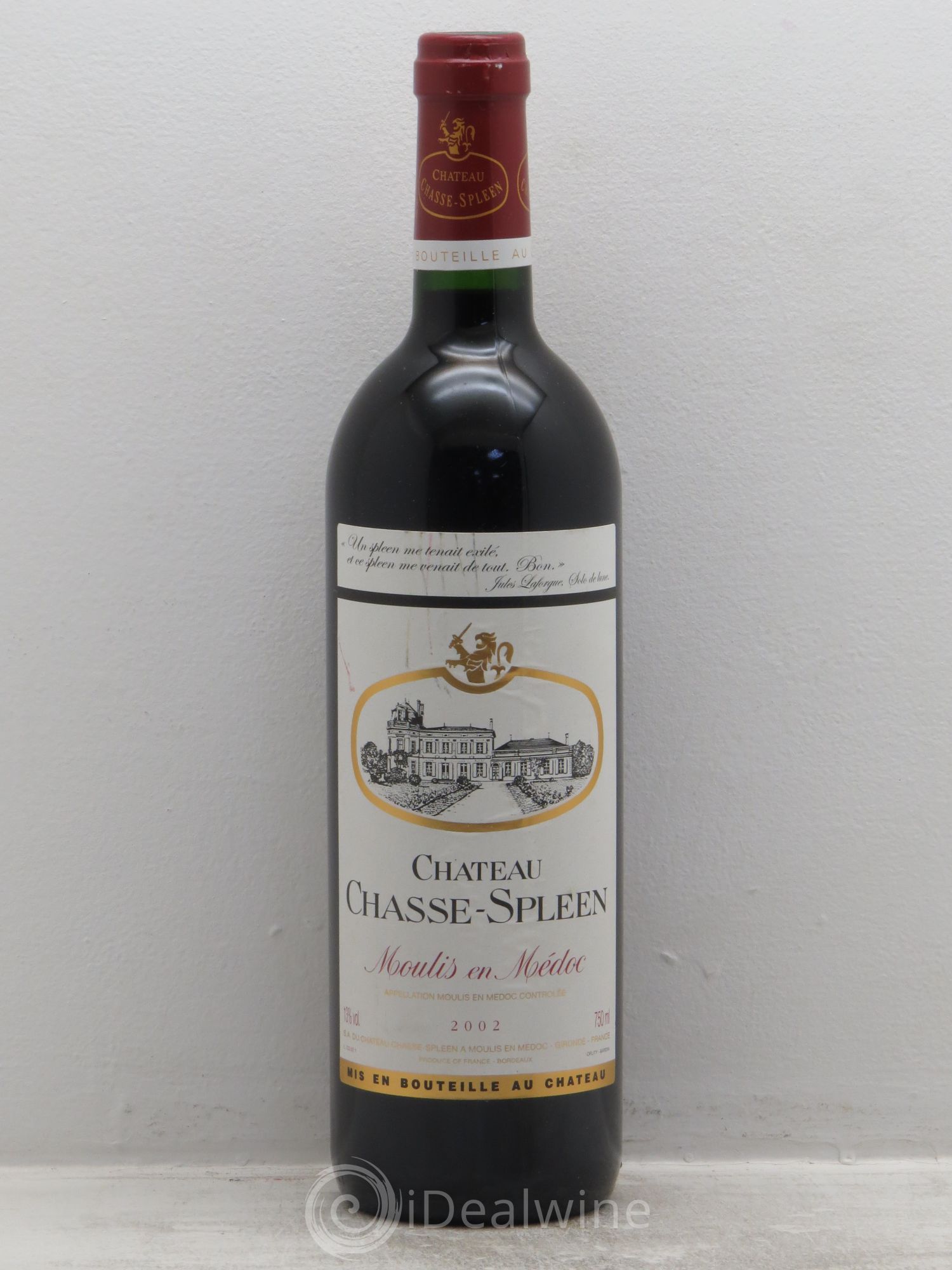Château Chasse Spleen 2002 - Lot de 1 bouteille - 0