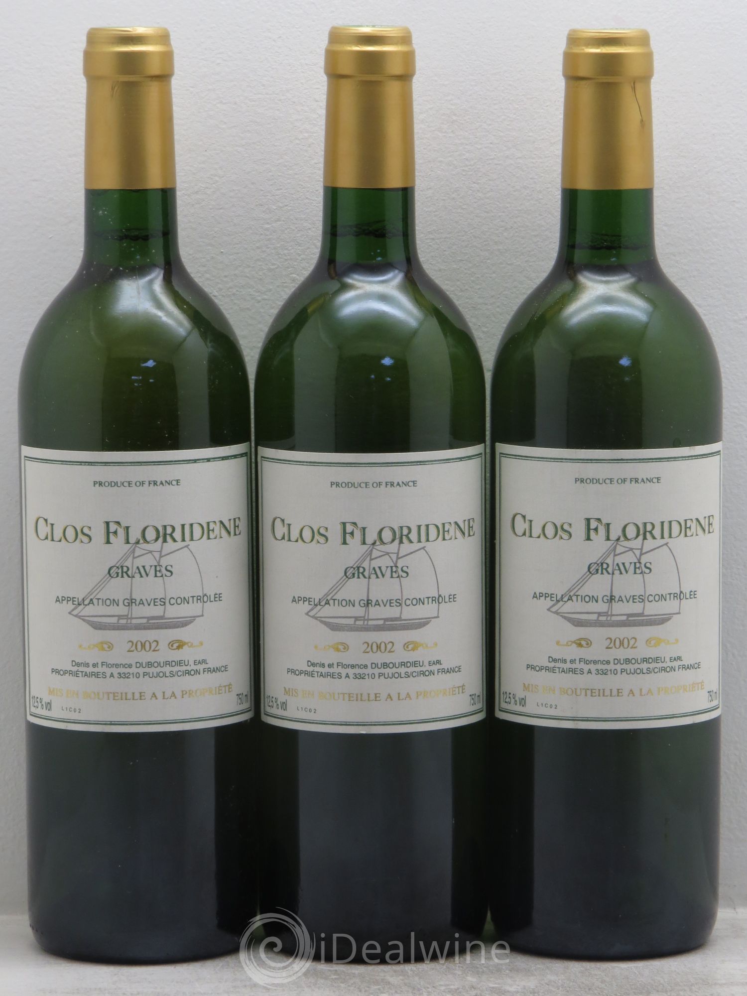 Clos Floridène 2002 - Lot de 3 bouteilles - 0