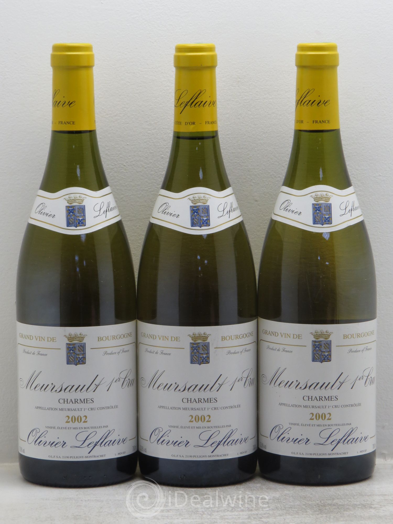 Meursault 1er Cru 2002 - Lot de 3 bouteilles - 0