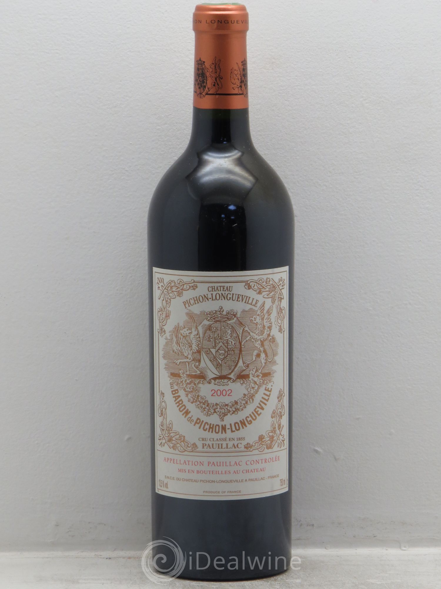 Pichon Longueville Baron 2ème Grand Cru Classé 2002 - Lot de 1 bouteille - 0